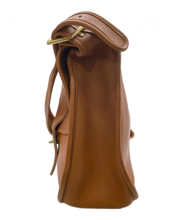 中古・古着通販】COACH (コーチ) レザーショルダーバッグ ブラウン