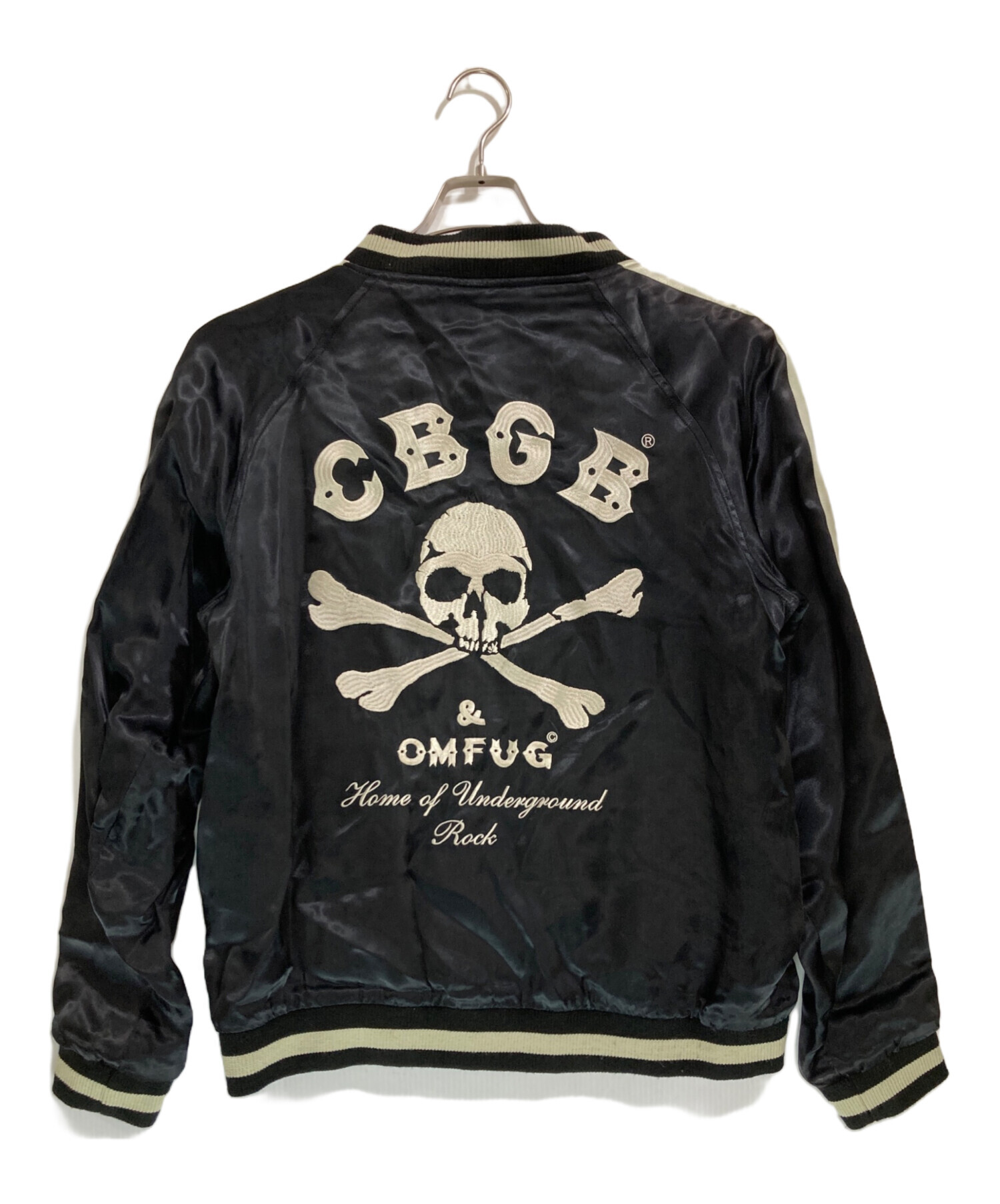 中古・古着通販】CBGB (シービージービー) ドクロ刺繍スカジャン