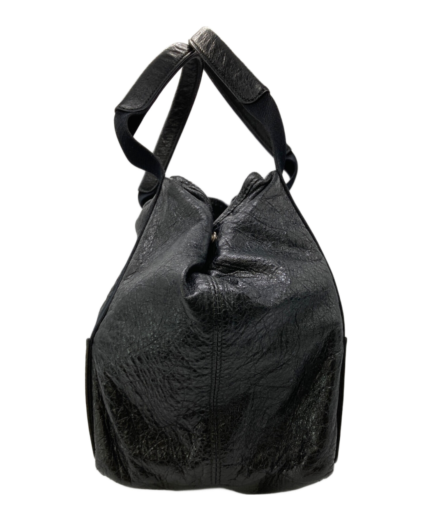 BALENCIAGA バレンシアガ トートバッグ  黒 【古着】【中古】【送料無料】 中古・古着通販】BALENCIAGA (バレンシアガ) トートバッグ ブラック