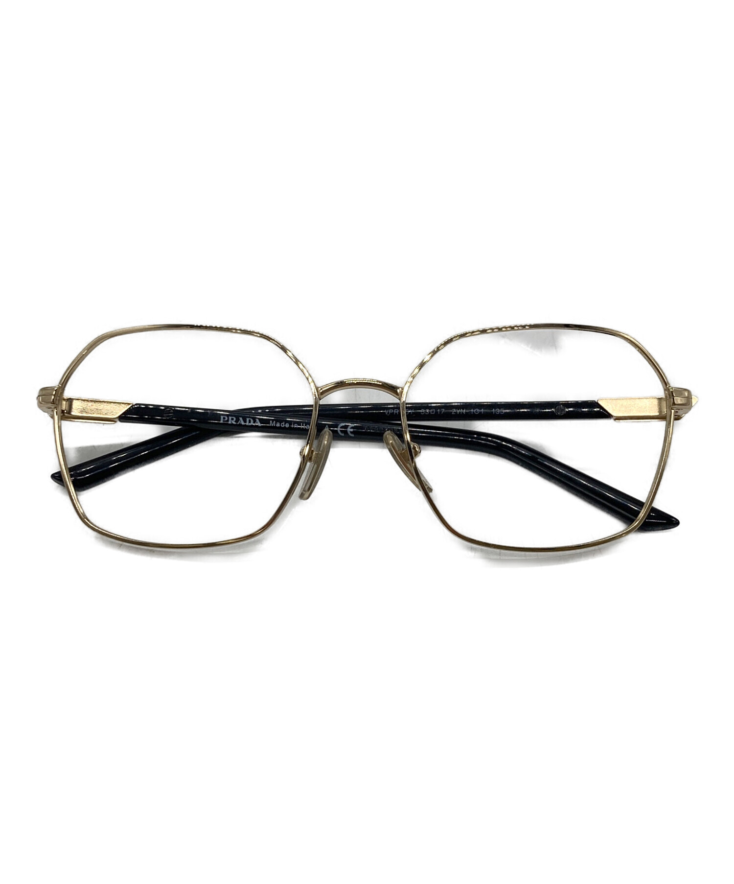 中古・古着通販】PRADA (プラダ) メガネフレーム ブラック サイズ:SIZE