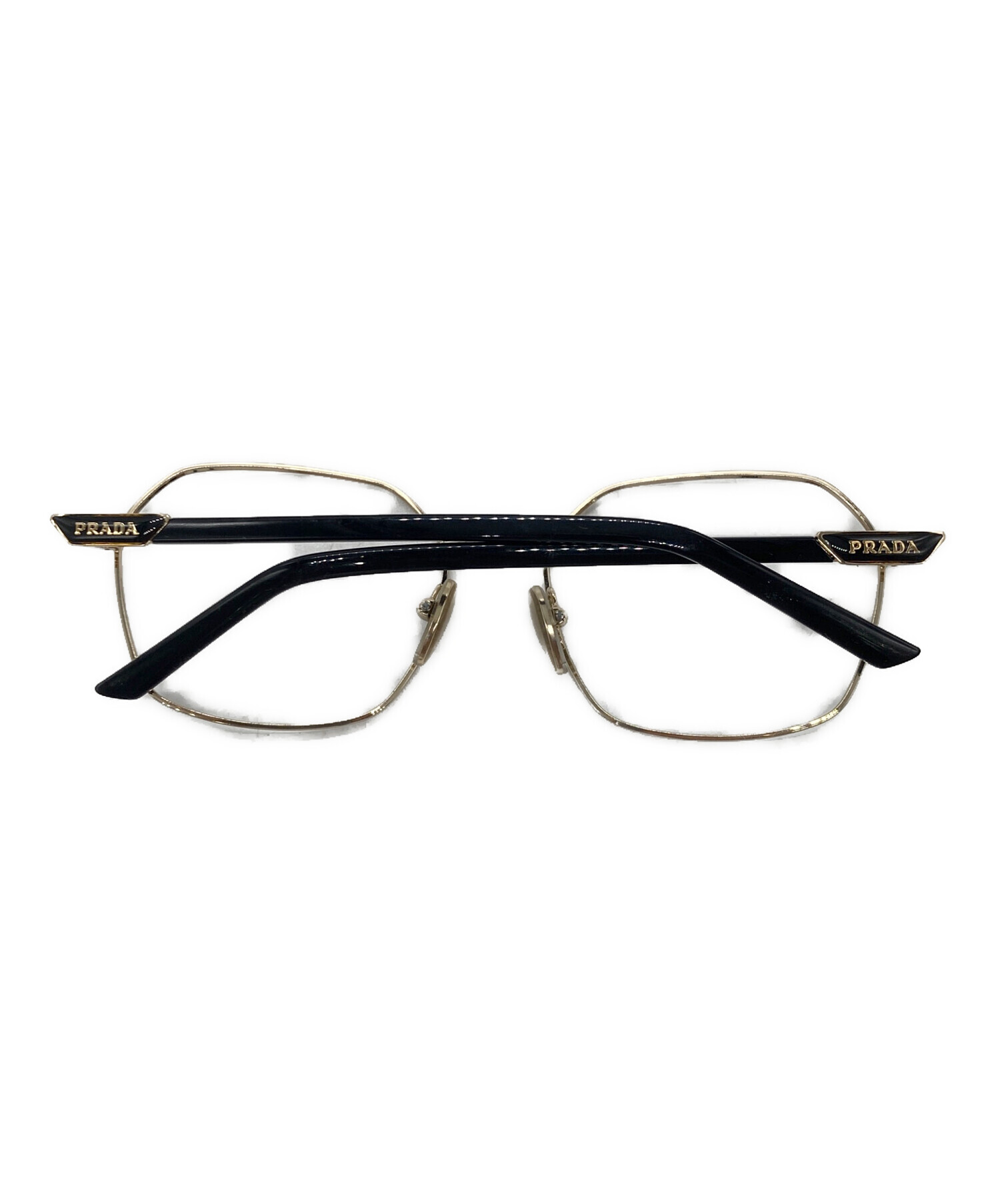 PRADA ヴィンテージメガネフレーム ブラック 中古・古着通販】PRADA (プラダ) メガネフレーム ブラック サイズ:SIZE