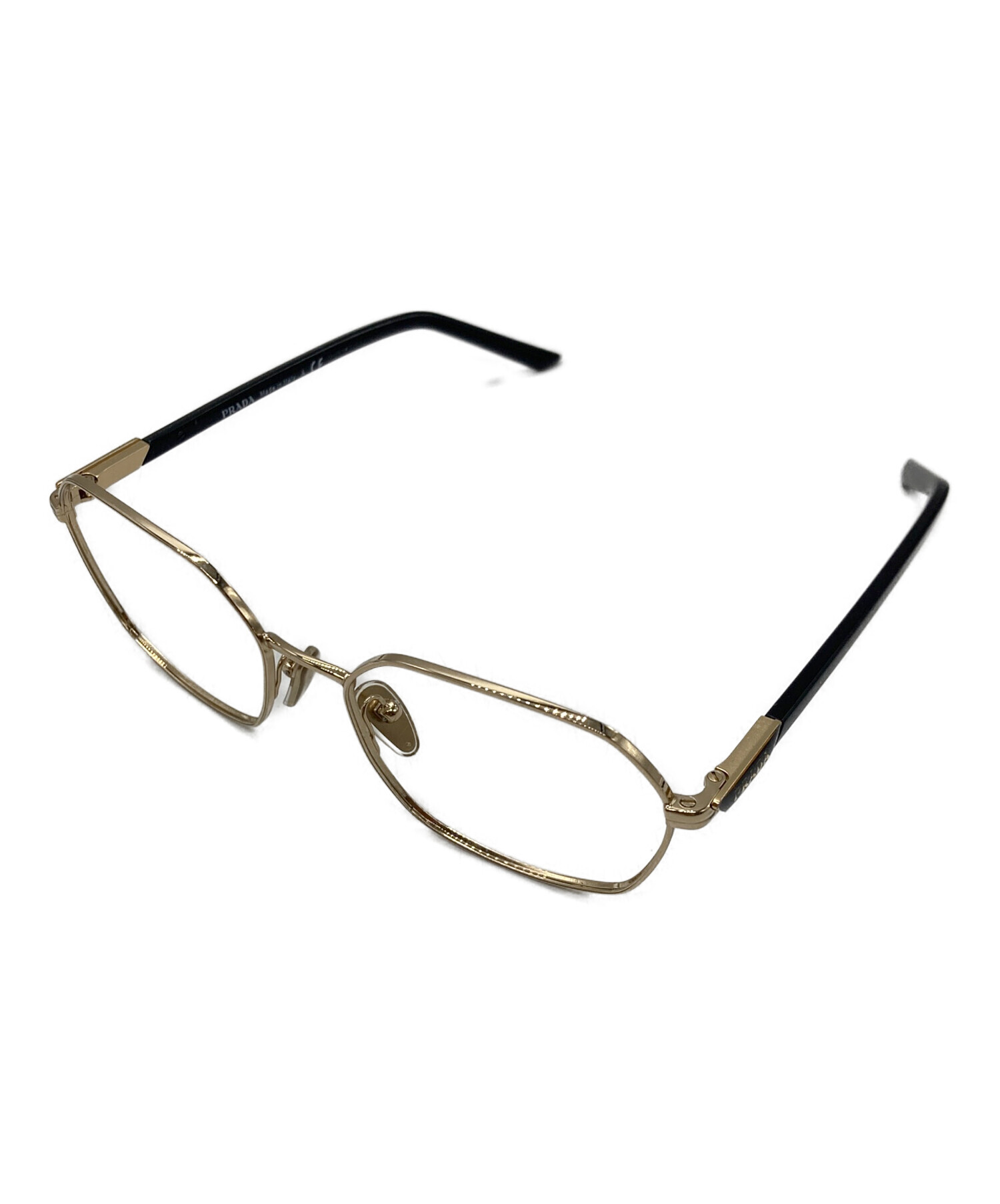 中古・古着通販】PRADA (プラダ) メガネフレーム ブラック サイズ:SIZE
