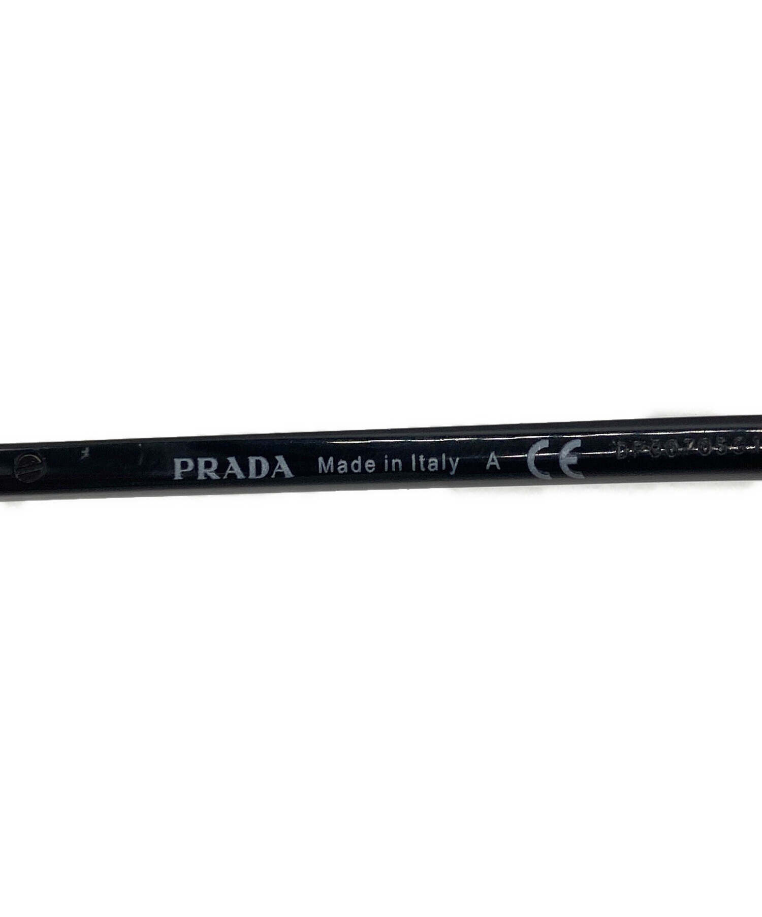 中古・古着通販】PRADA (プラダ) メガネフレーム ブラック サイズ:SIZE