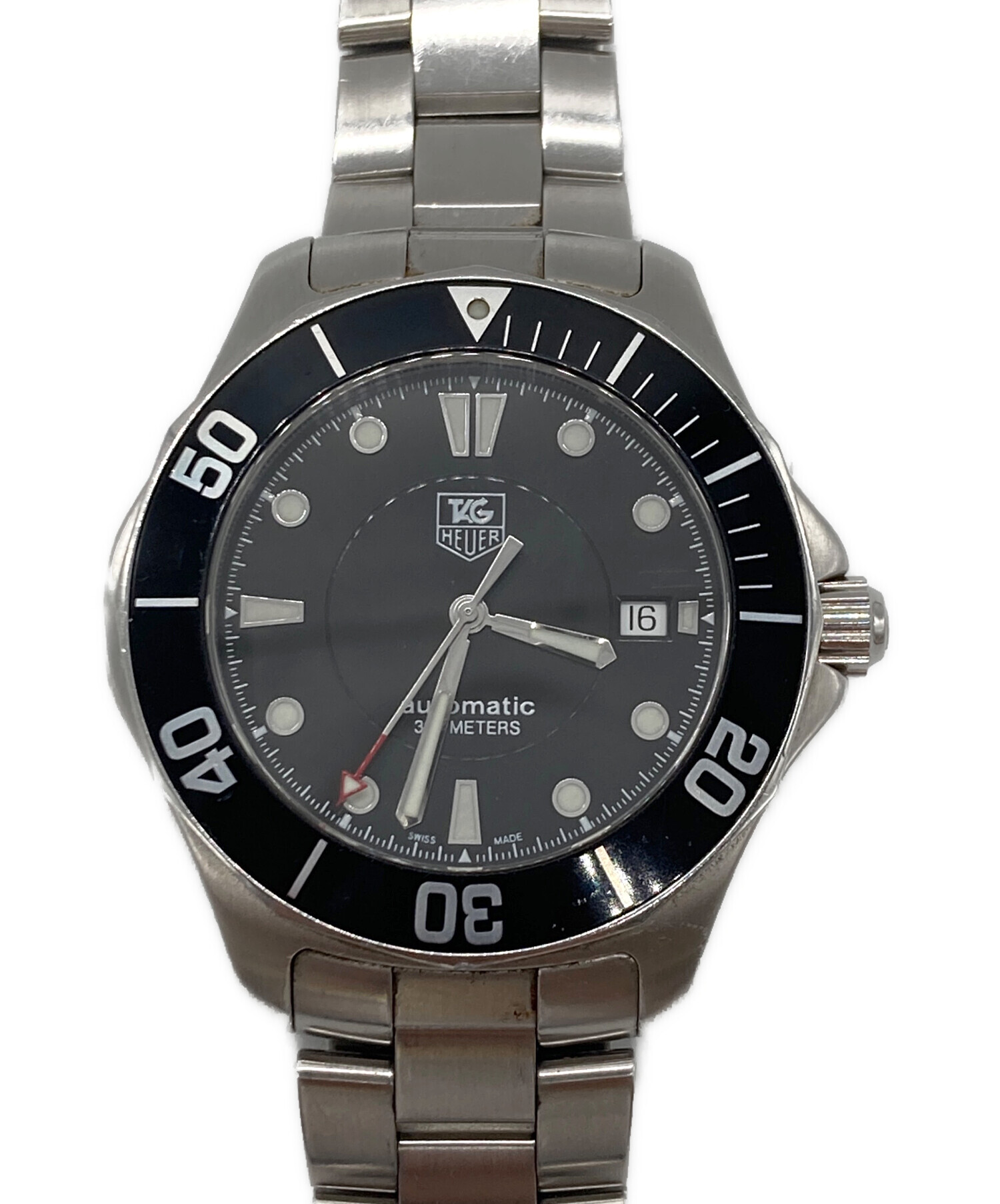 【ジャンク】タグ・ホイヤー 中古・古着通販】TAG HEUER (タグ・ホイヤー) リストウォッチ ブラック