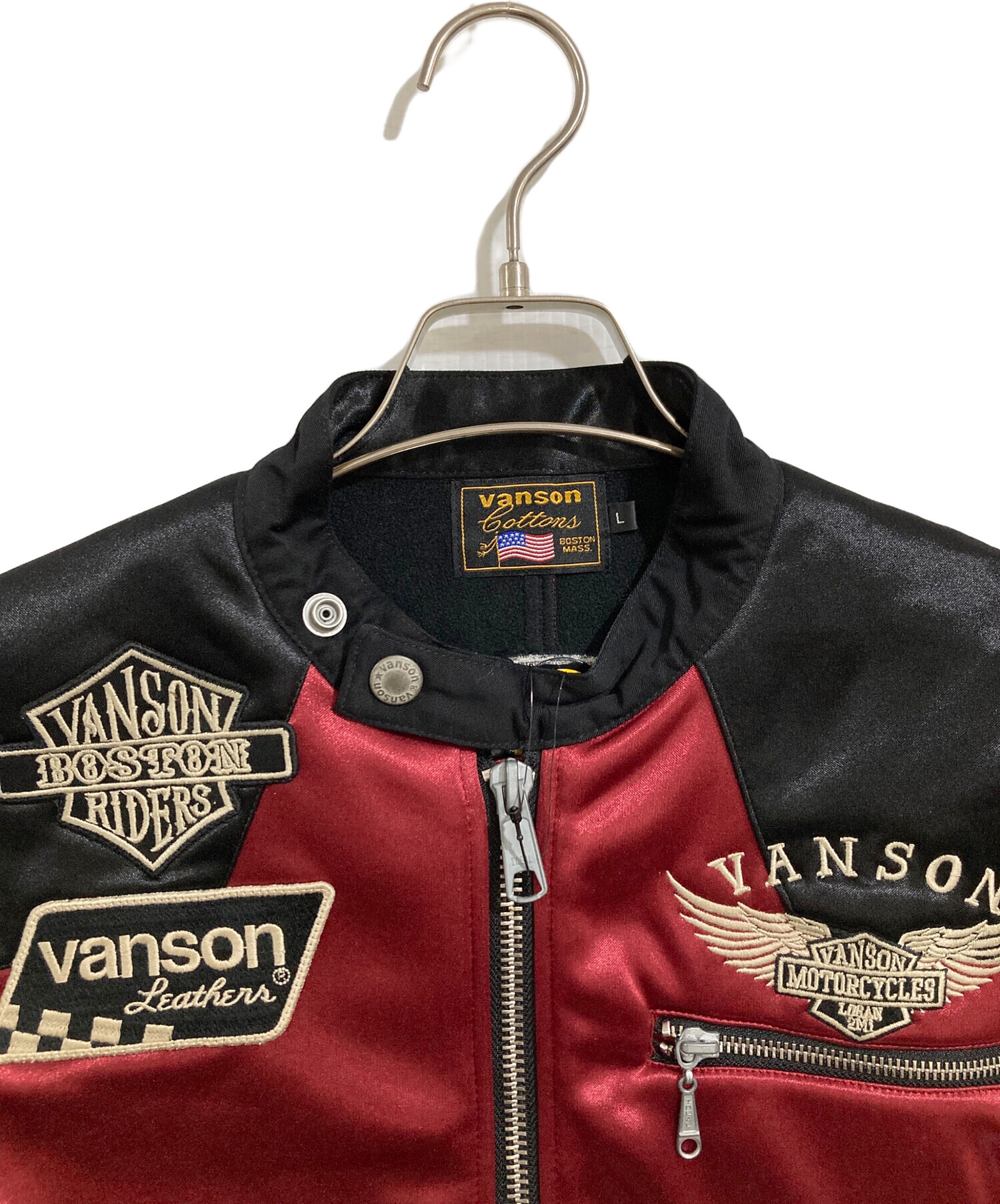 中古・古着通販】VANSON (バンソン) ボンディングライダースジャケット