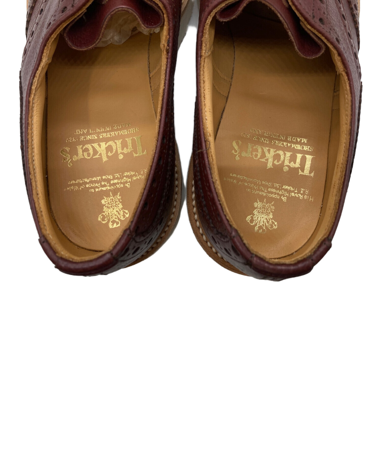 Tricker's ウィングチップ 革靴 ベージュ/ブラウン 中古・古着通販】Tricker's (トリッカーズ) ウィングチップシューズ