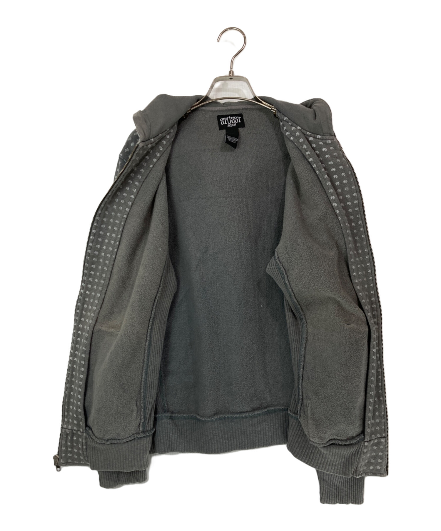 中古・古着通販】stussy (ステューシー) OLD 総柄 ジップパーカー