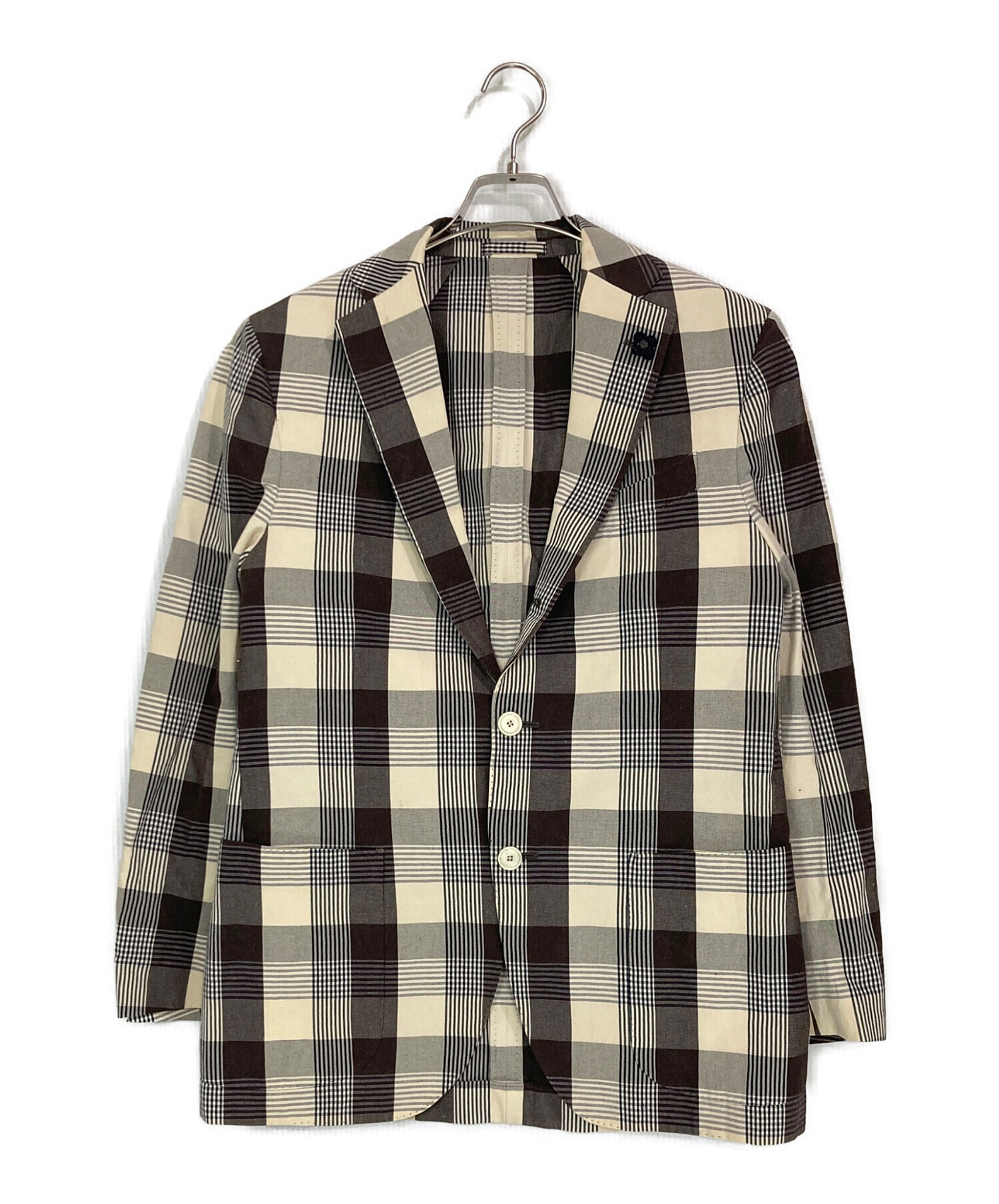 LARDINI 3B段返 テーラードジャケット 50 中古・古着通販】LARDINI (ラルディーニ) 段返り3Bテーラード