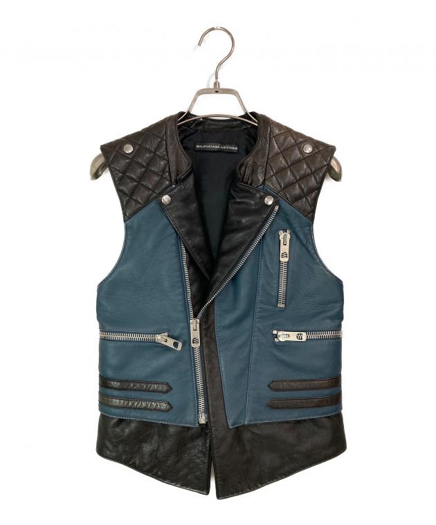 中古・古着通販】BALENCIAGA (バレンシアガ) シープレザーライダース