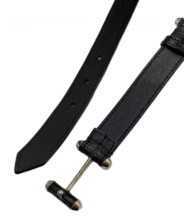 中古・古着通販】BALENCIAGA (バレンシアガ) レザーベルト ブラック