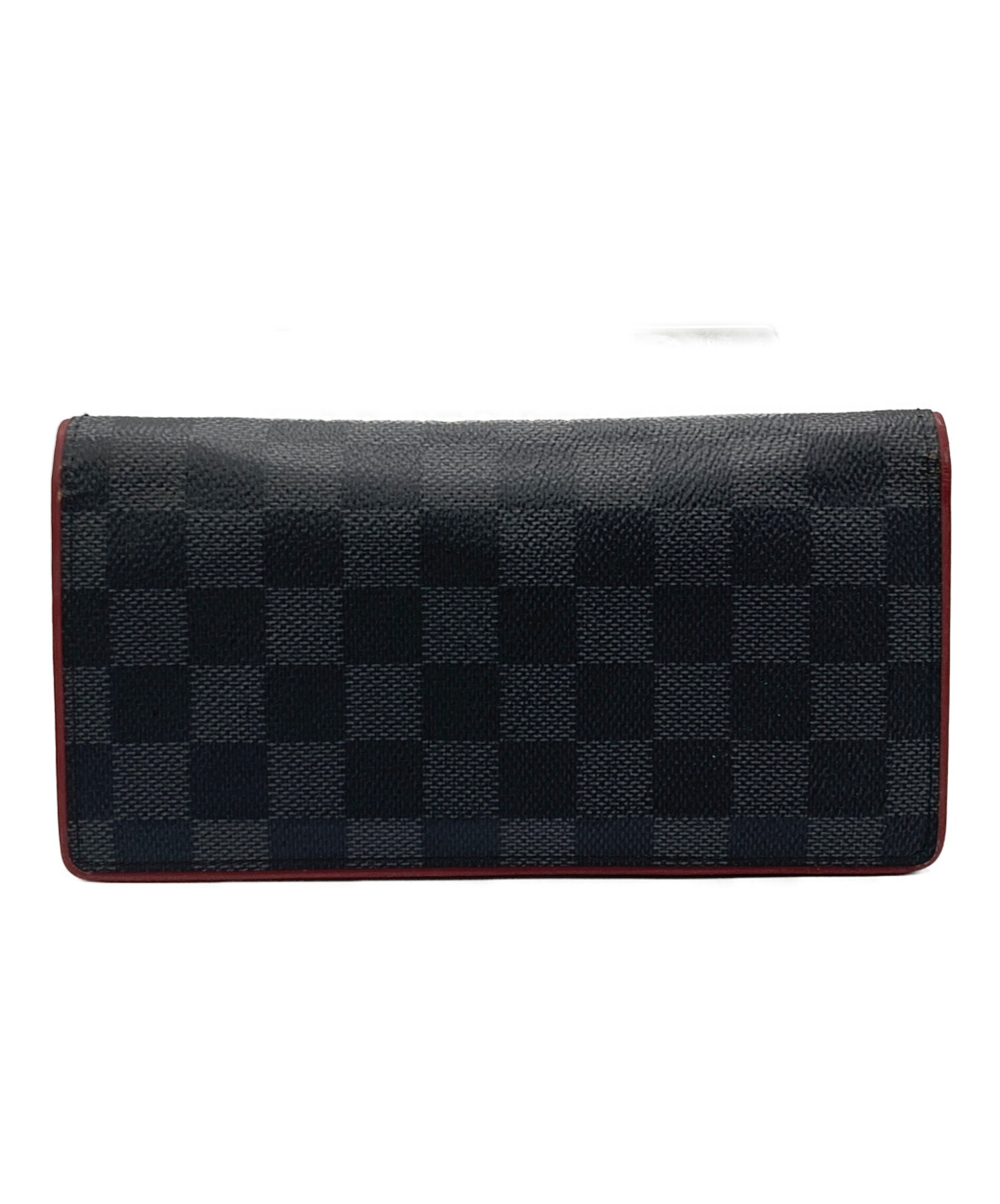 Louis Vuitton ルイヴィトン　長財布　ブラック　レッド 中古・古着通販】LOUIS VUITTON (ルイ ヴィトン) 長財布 レッド