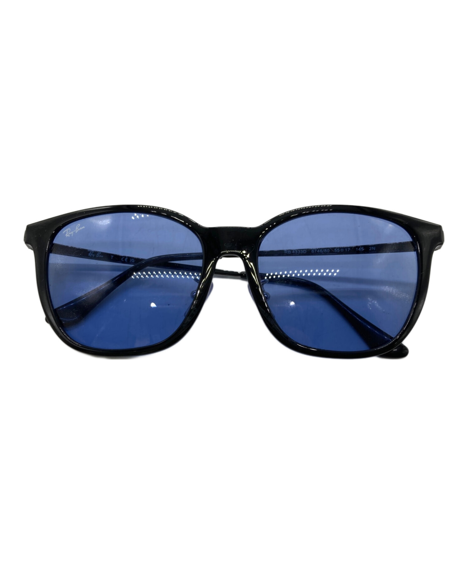 中古・古着通販】RAY-BAN (レイバン) サングラス ブラック×ブルー