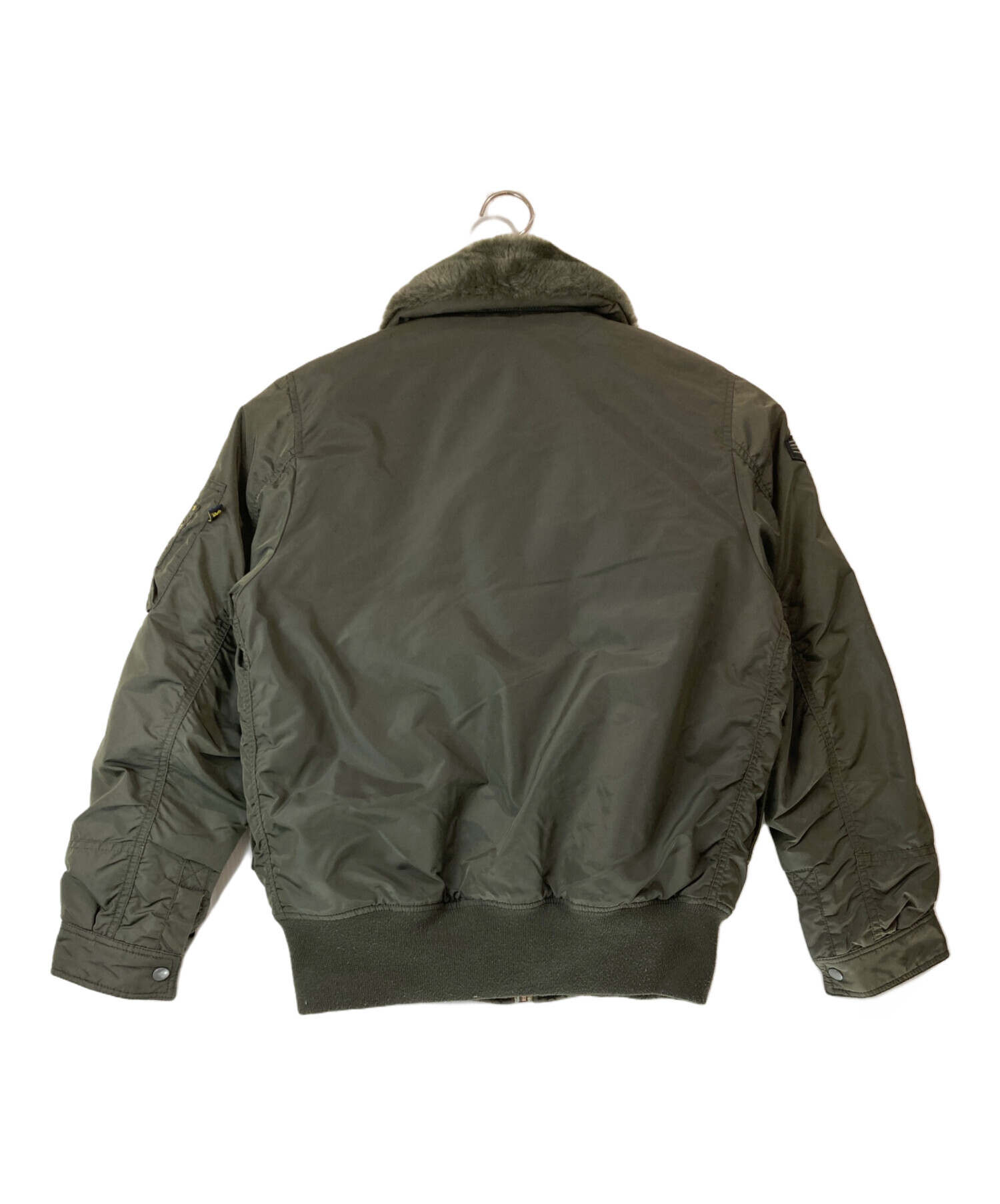 中古・古着通販】ALPHA (アルファ) B-15フライトジャケット グリーン