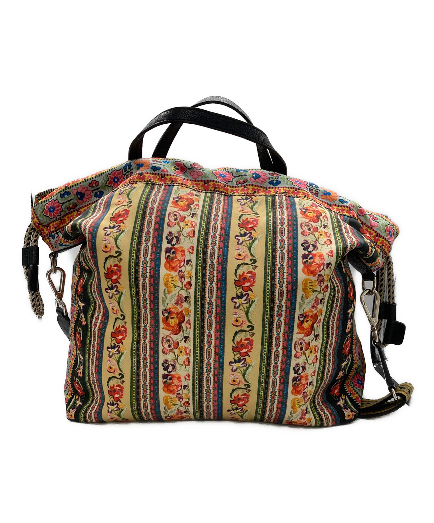 ETROエトロフラワープリント 2WAYショルダーバッグ/トートバッグ 中古・古着通販】ETRO (エトロ) フラワープリントショルダーバッグ