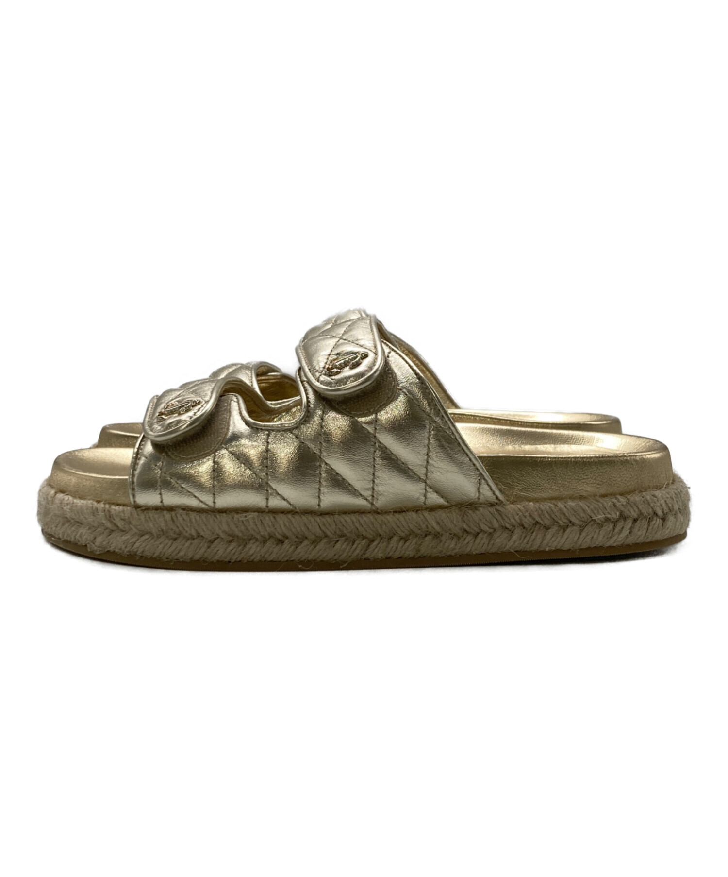 中古・古着通販】JIMMY CHOO (ジミーチュウ) FARONE LUG FLAT サンダル