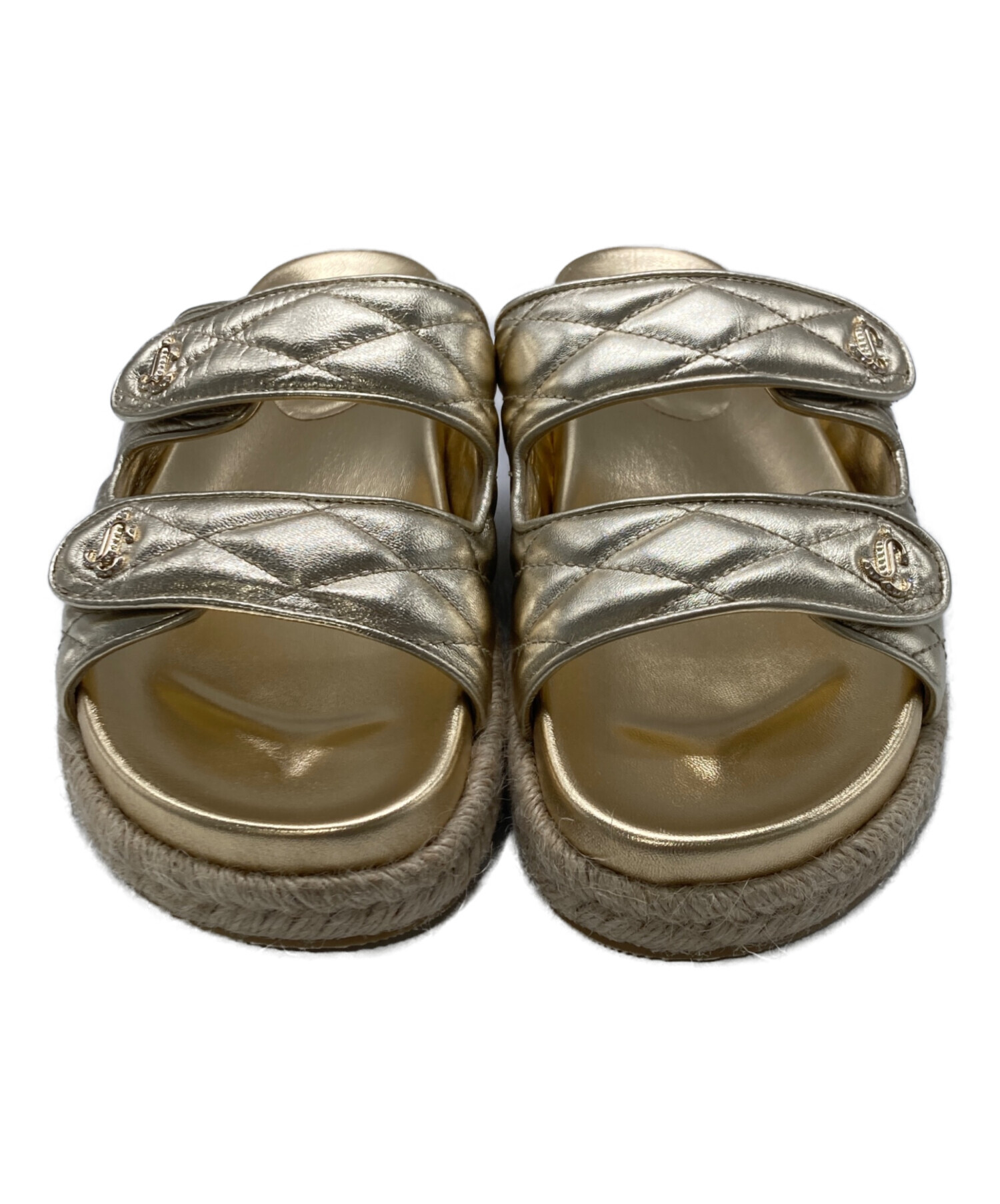 中古・古着通販】JIMMY CHOO (ジミーチュウ) FARONE LUG FLAT サンダル