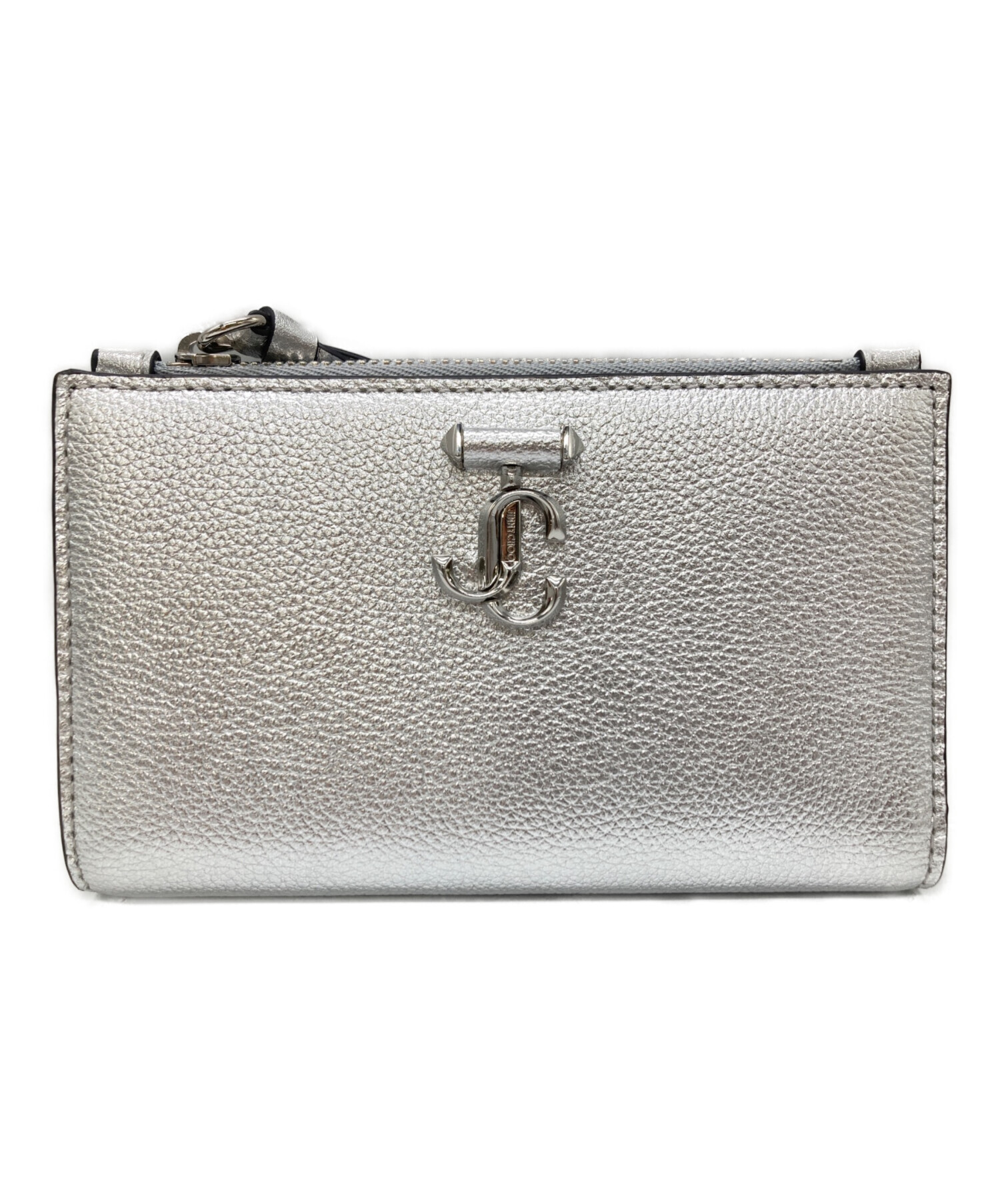 KIRKOJIMMY CHOO シルバー 二つ折り財布 中古・古着通販】JIMMY CHOO (ジミーチュウ) 2つ折り財布 シルバー