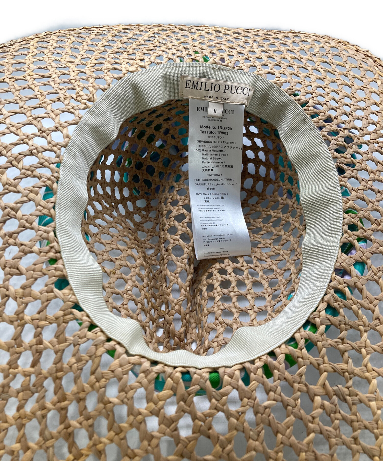 中古・古着通販】Emilio Pucci (エミリオ プッチ) ストローハット