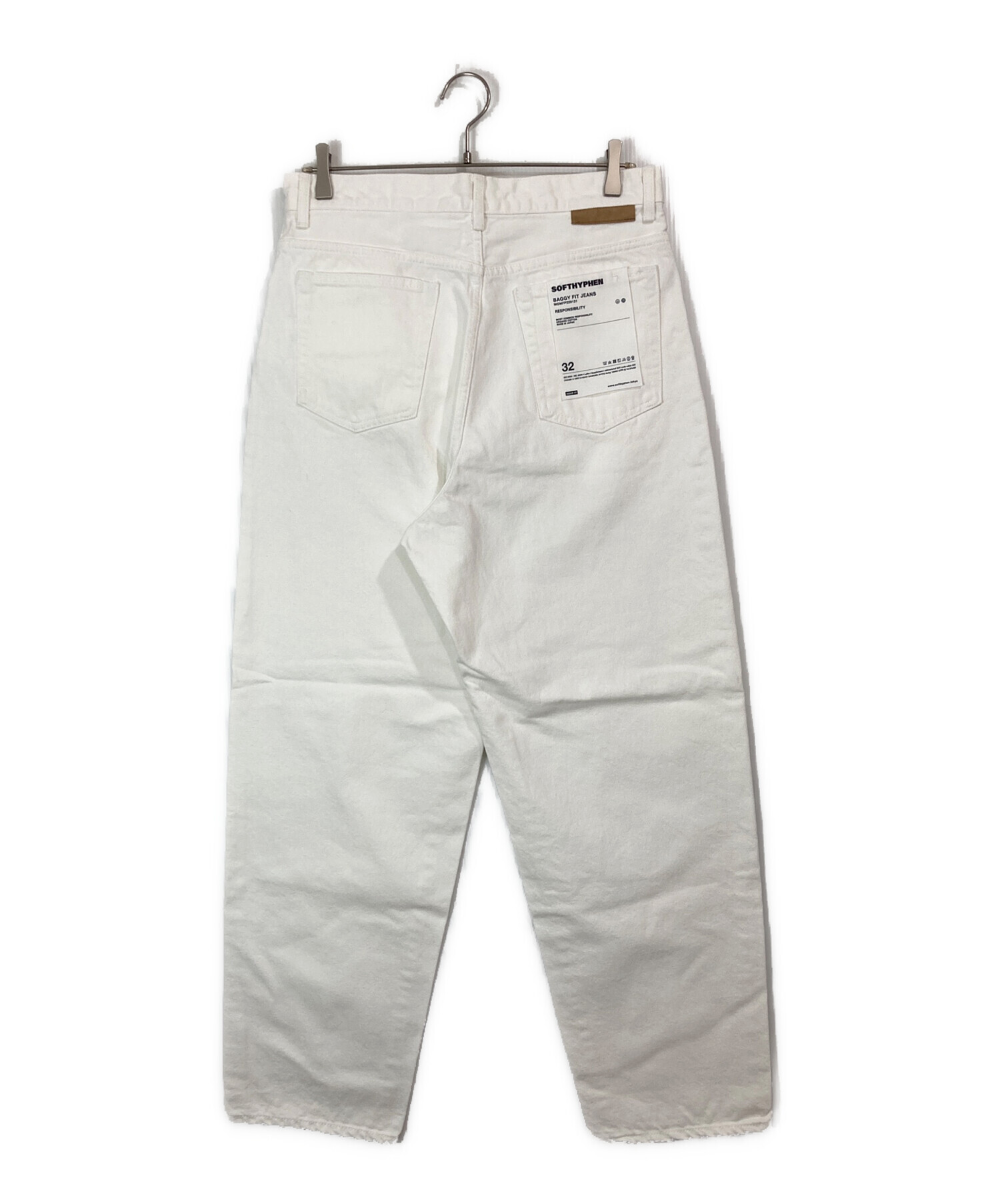 中古・古着通販 SOFTHYPHEN ソフトハイフン BAGGY FIT JEANS ホワイト サイズ 32 未使用品 ブランド・古着通販 トレファク公式 TREFAC FASHION スマホサイト