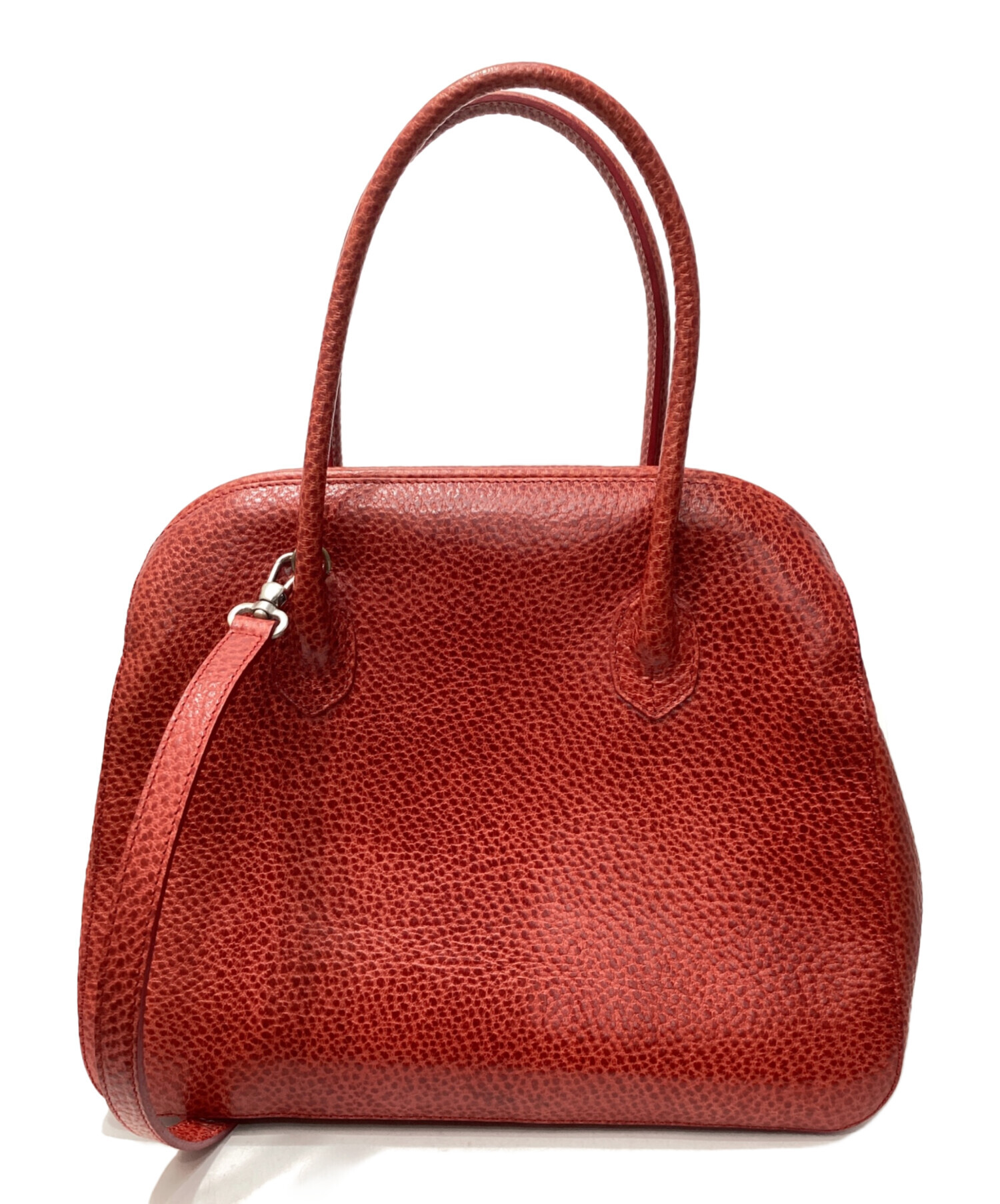 中古・古着通販】FURLA (フルラ) 型押し2WAYバッグ レッド｜ブランド