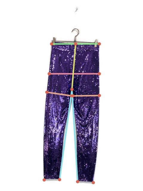 中古・古着通販】GUCCI (グッチ) スパンコールレギンスパンツ パープル