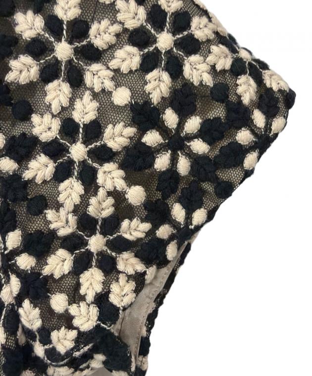 中古・古着通販】Sybilla (シビラ) 刺繍ワンピース ブラック サイズ:L