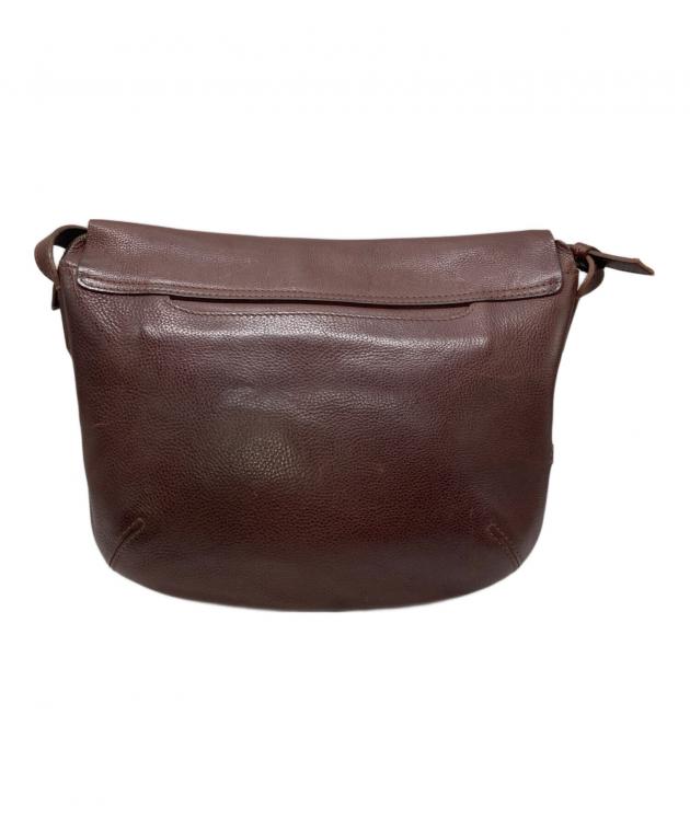 中古・古着通販】genten (ゲンテン) レザーショルダーバッグ ブラウン