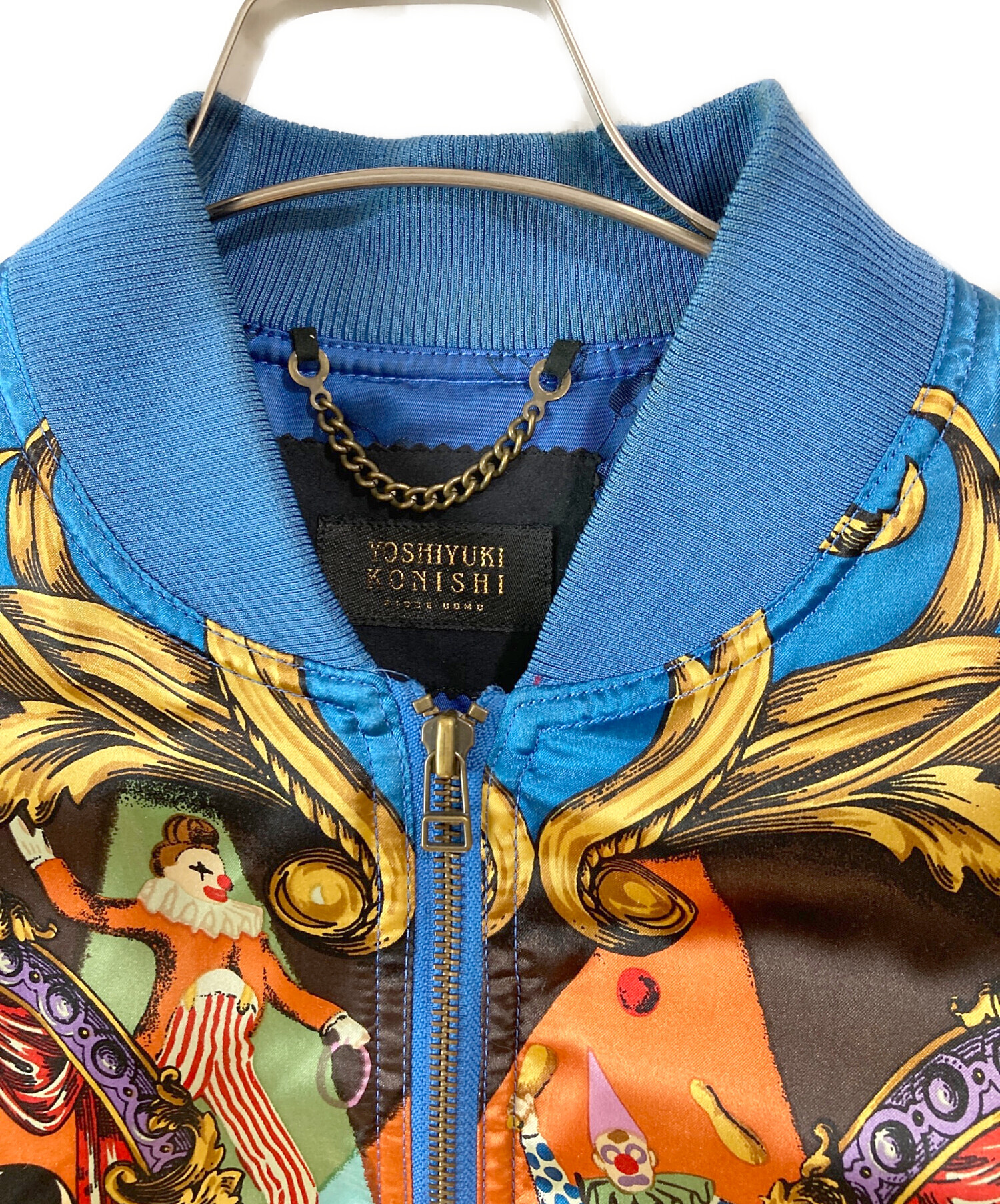 YOSHIYUKI KONISHI リバーシブルブルゾン　チンチラ　サテン地 中古・古着通販】YOSHIYUKI KONISHI (ヨシユキコニシ) 総柄ブルゾン