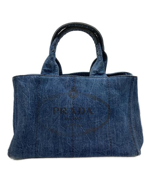 中古・古着通販】PRADA (プラダ) デニムカナパトートバッグM