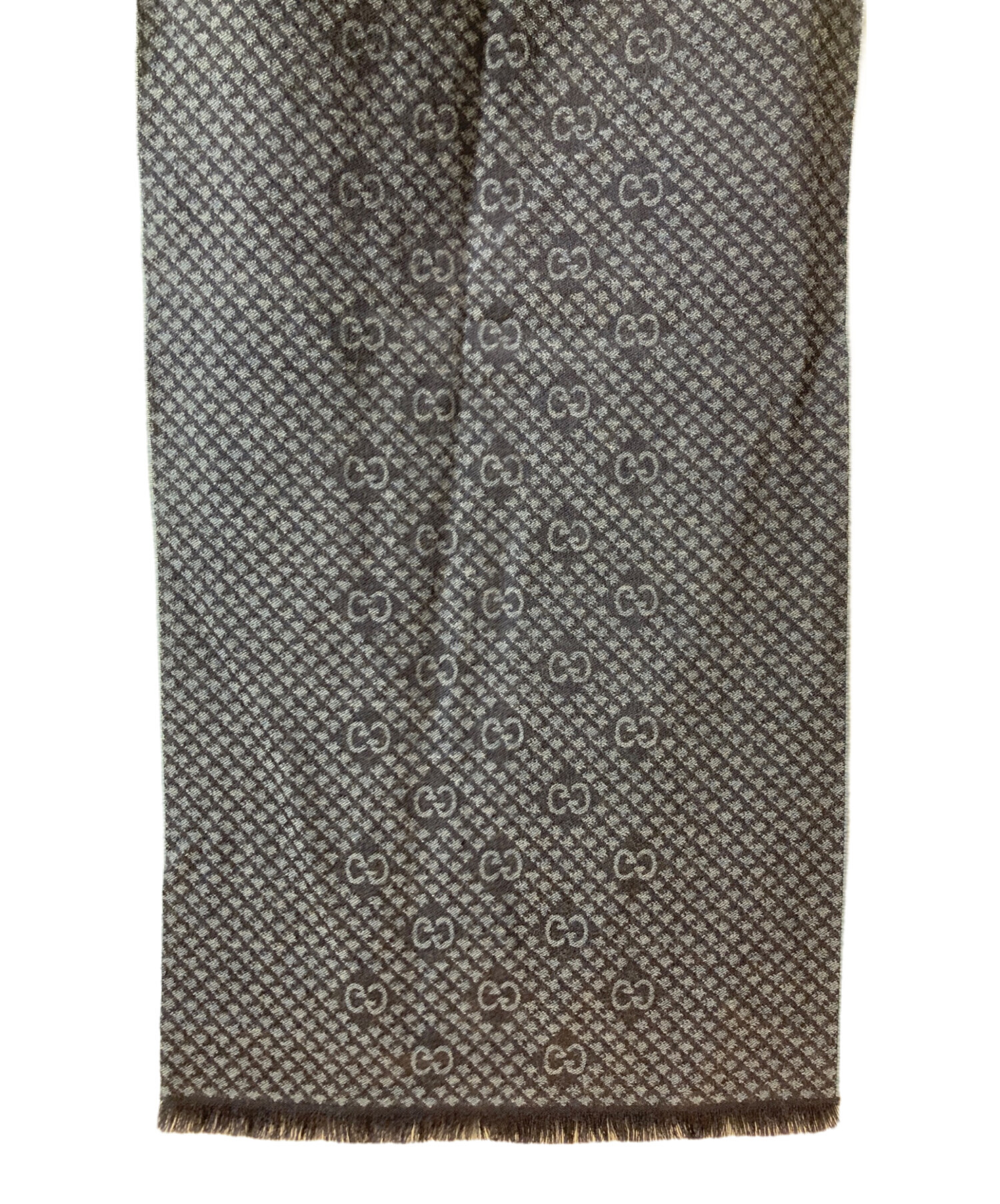 中古・古着通販】GUCCI (グッチ) GGウールストール ネイビー｜ブランド