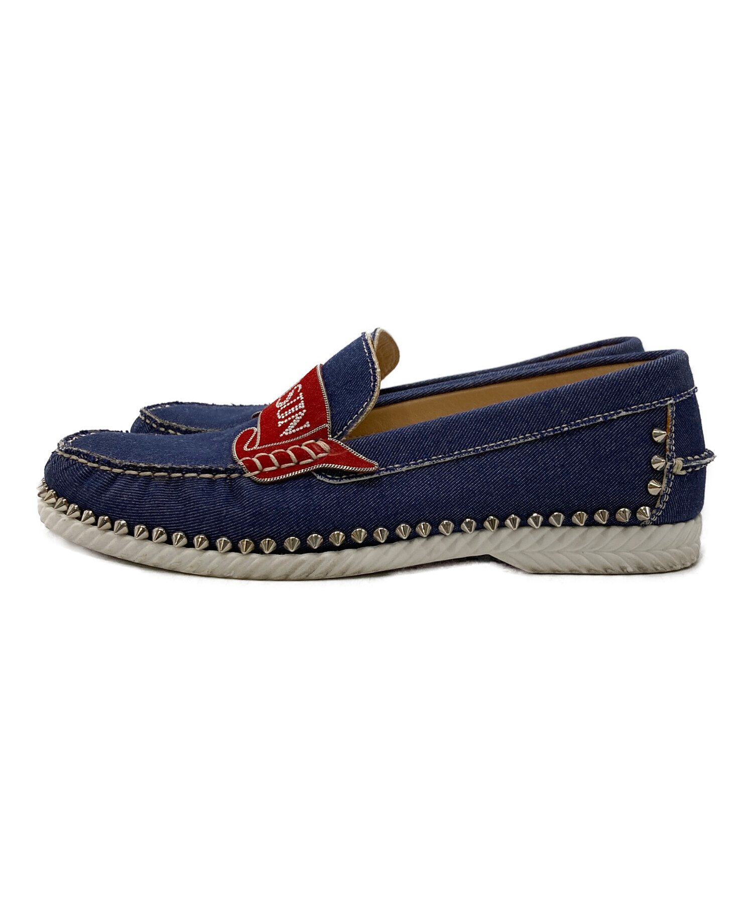 Christian Louboutin ルブタン スタッズ ローファー 中古・古着通販】Christian Louboutin (クリスチャン・ルブタン