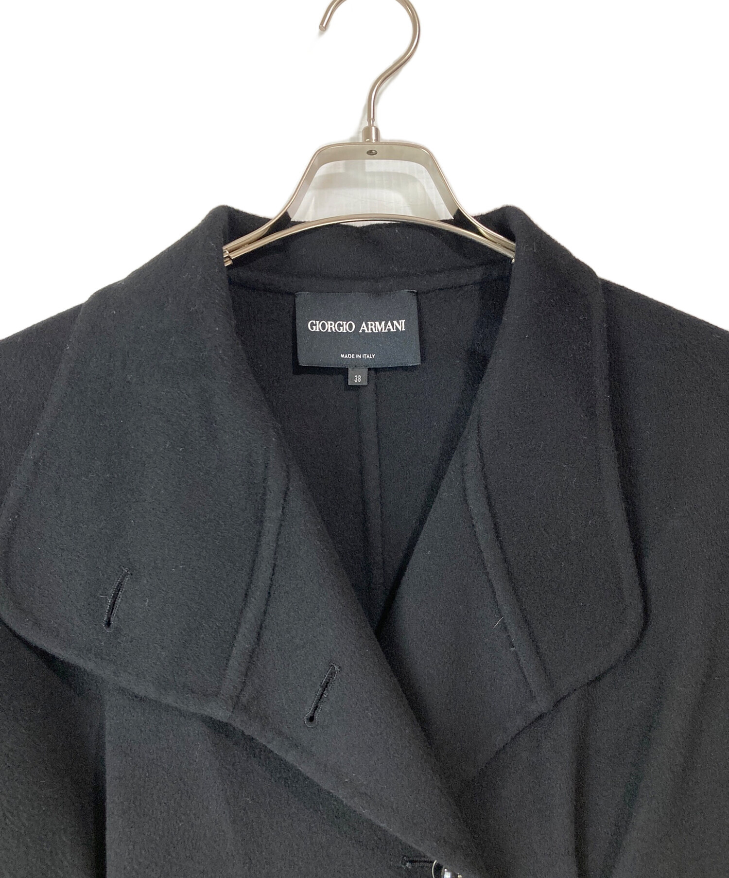 未使用 80s GIORGIO ARMANI ウール ジャケット 42 黒 中古・古着通販】GIORGIO ARMANI (ジョルジオアルマーニ) ウール