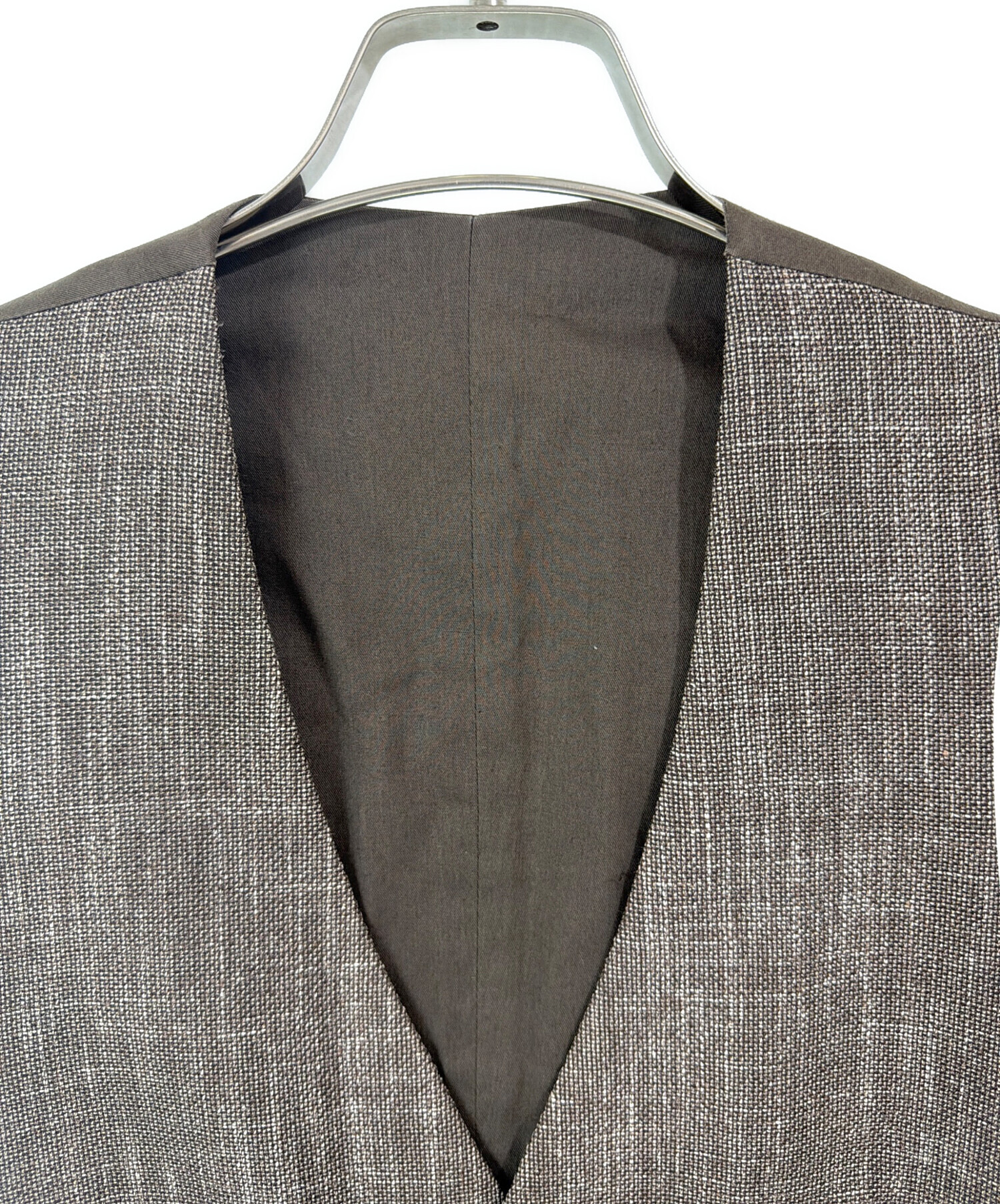 中古・古着通販】LARDINI (ラルディーニ) ジレ ブラウン サイズ:44