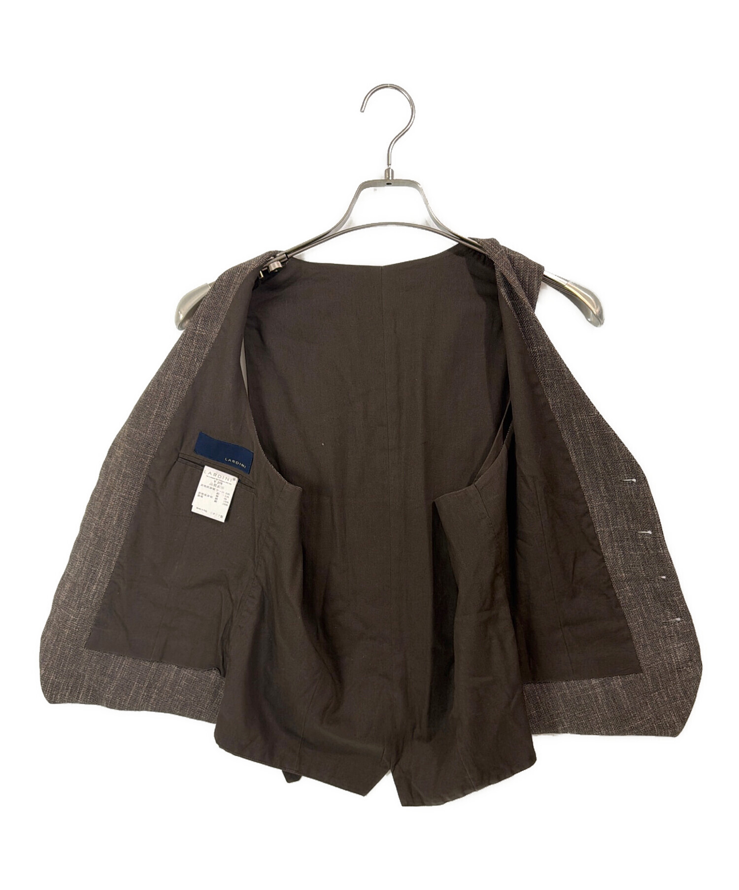 中古・古着通販】LARDINI (ラルディーニ) ジレ ブラウン サイズ:44