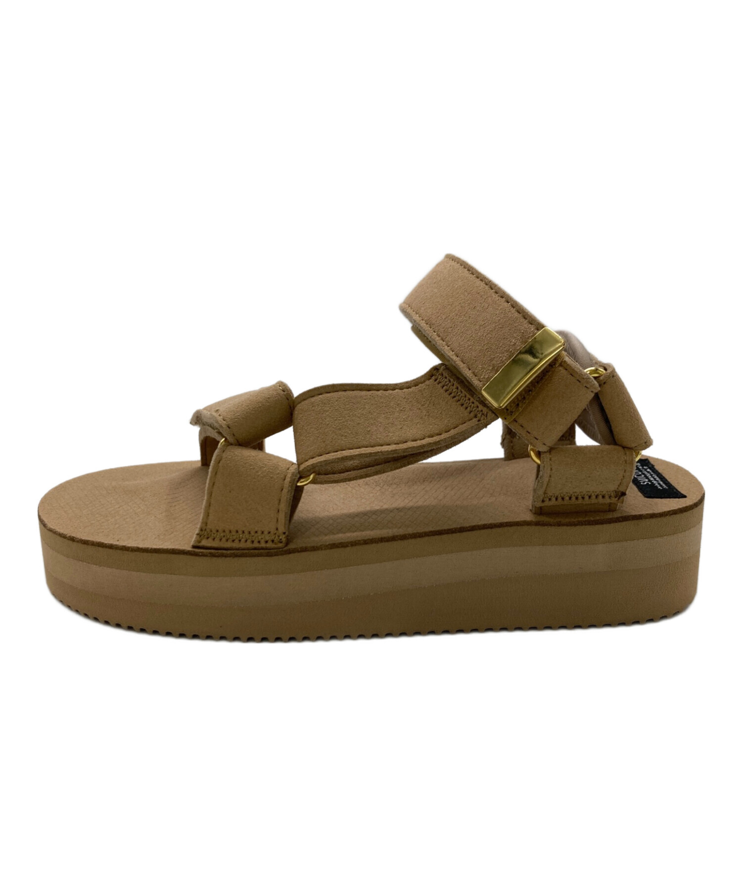 ☆未使用☆スイコック☆22㌢☆サンダル☆ベージュ☆スエード☆人気。 中古・古着通販】suicoke (スイコック) スエードサンダル ベージュ