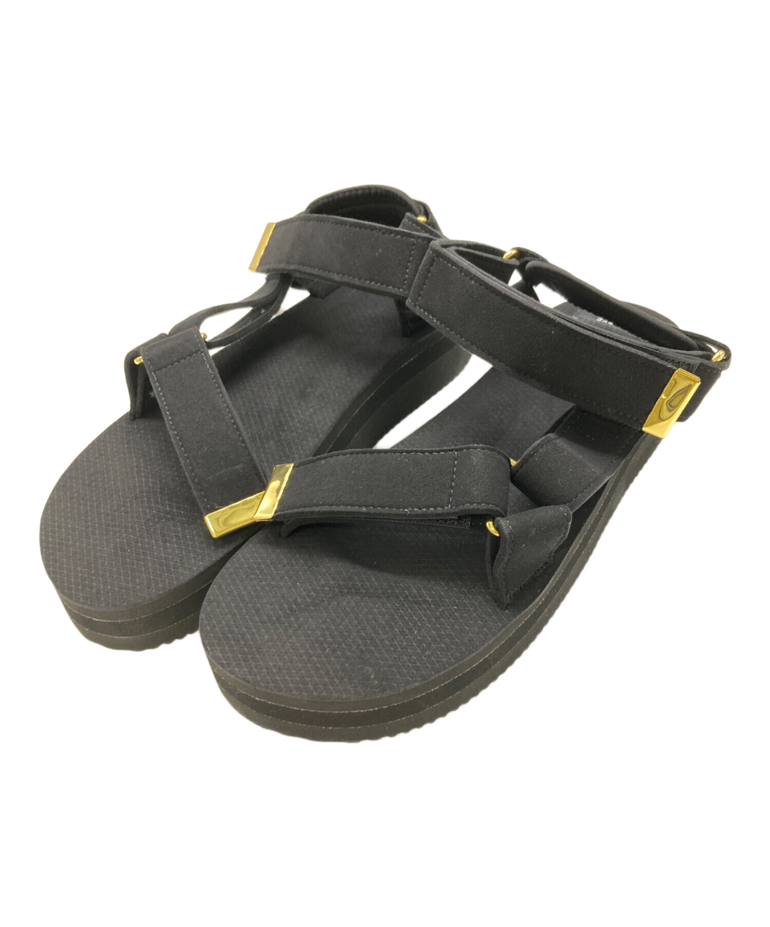 中古・古着通販】suicoke (スイコック) スエードサンダル ブラック