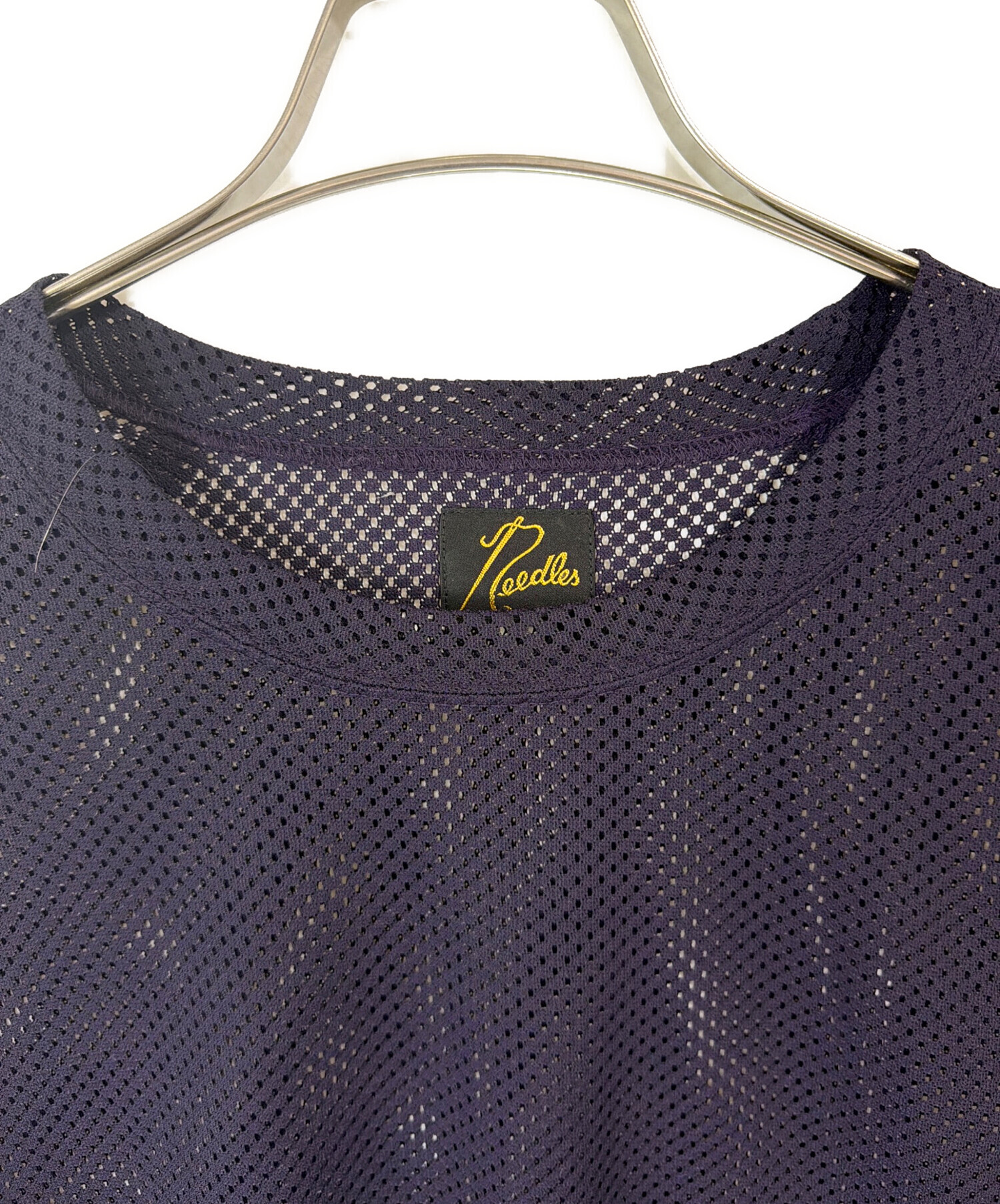中古・古着通販】Needles (ニードルズ) メッシュカットソー/L/S U-Neck