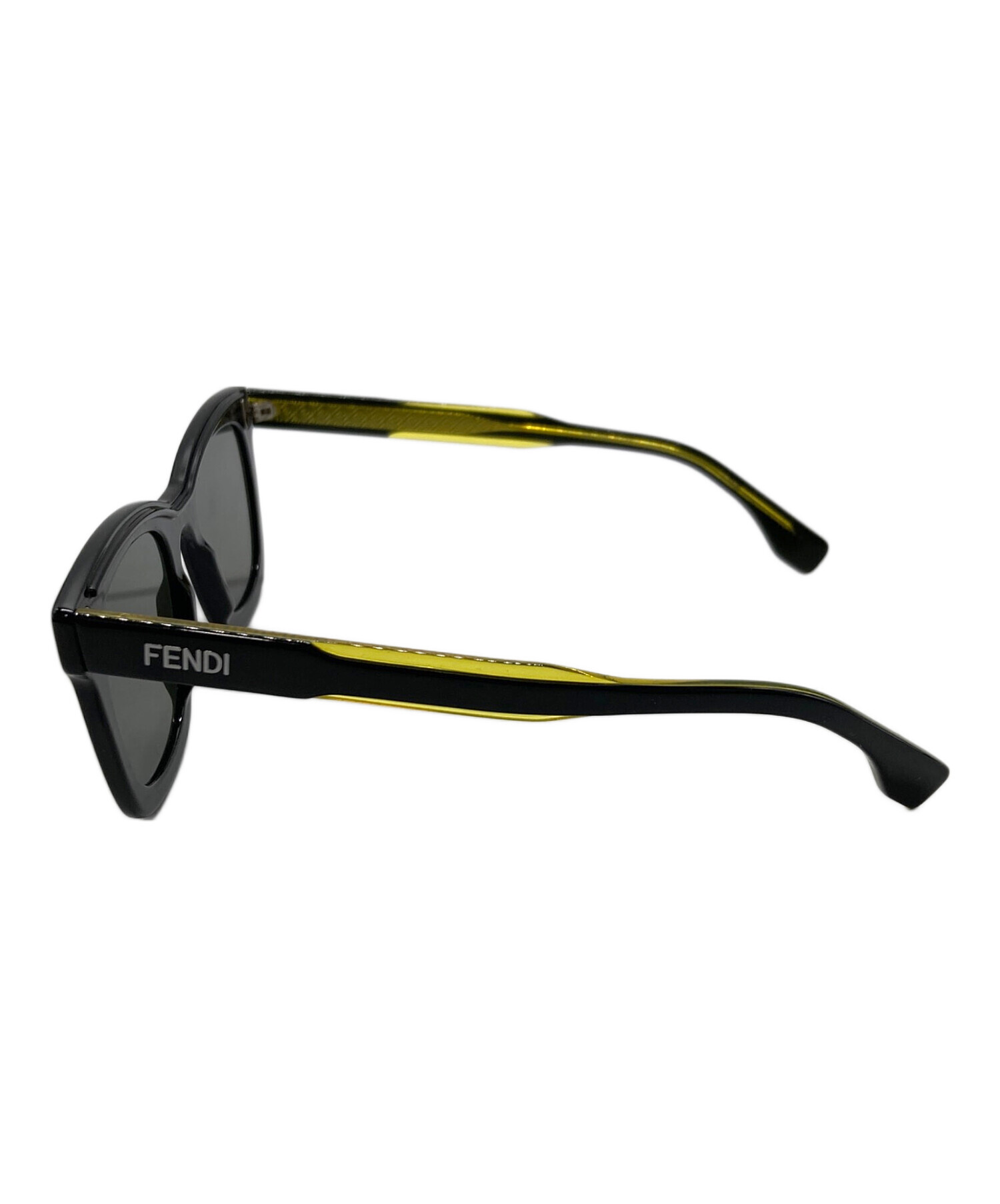 中古・古着通販】FENDI (フェンディ) サングラス ブラック×イエロー