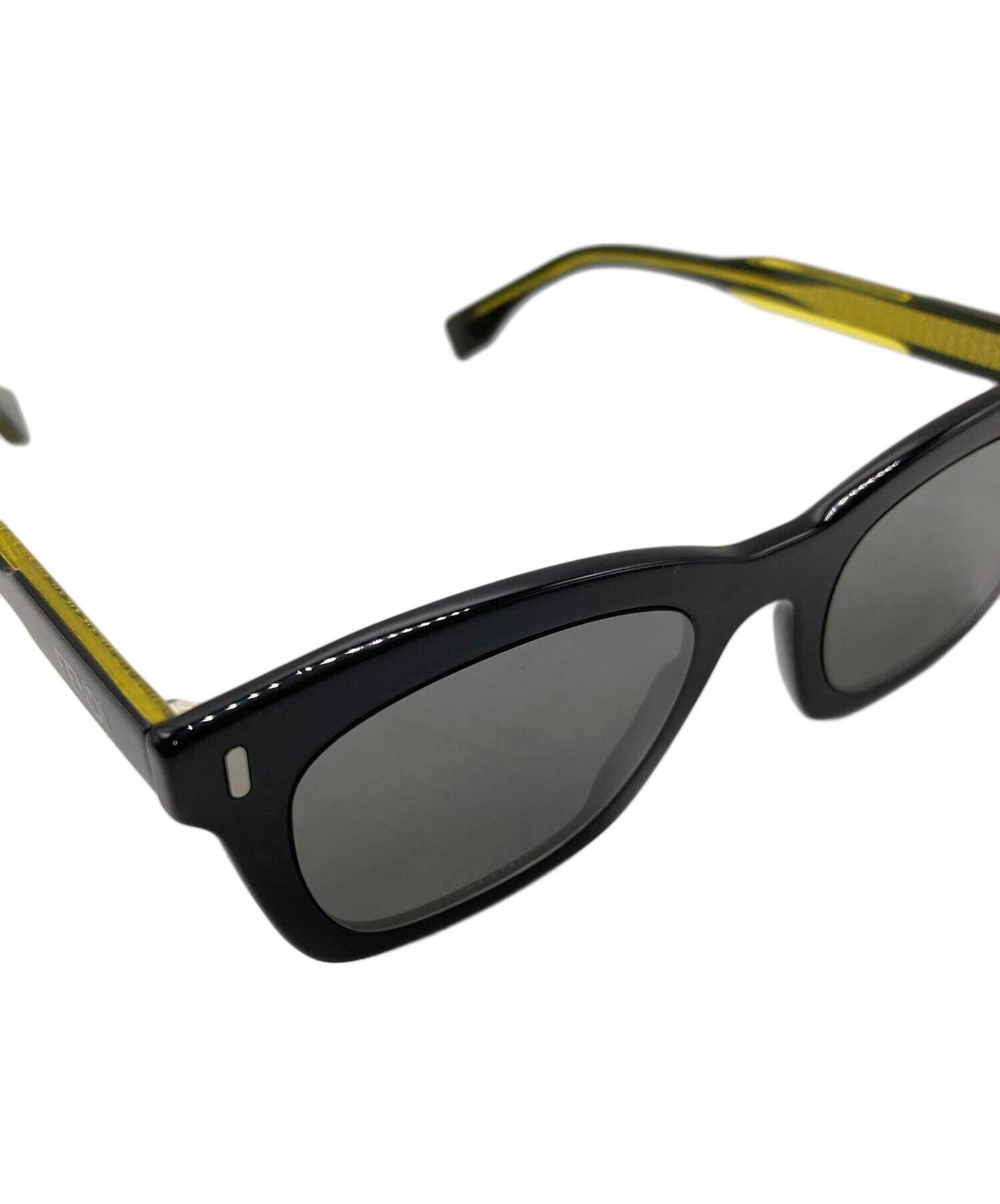 中古・古着通販】FENDI (フェンディ) サングラス ブラック×イエロー