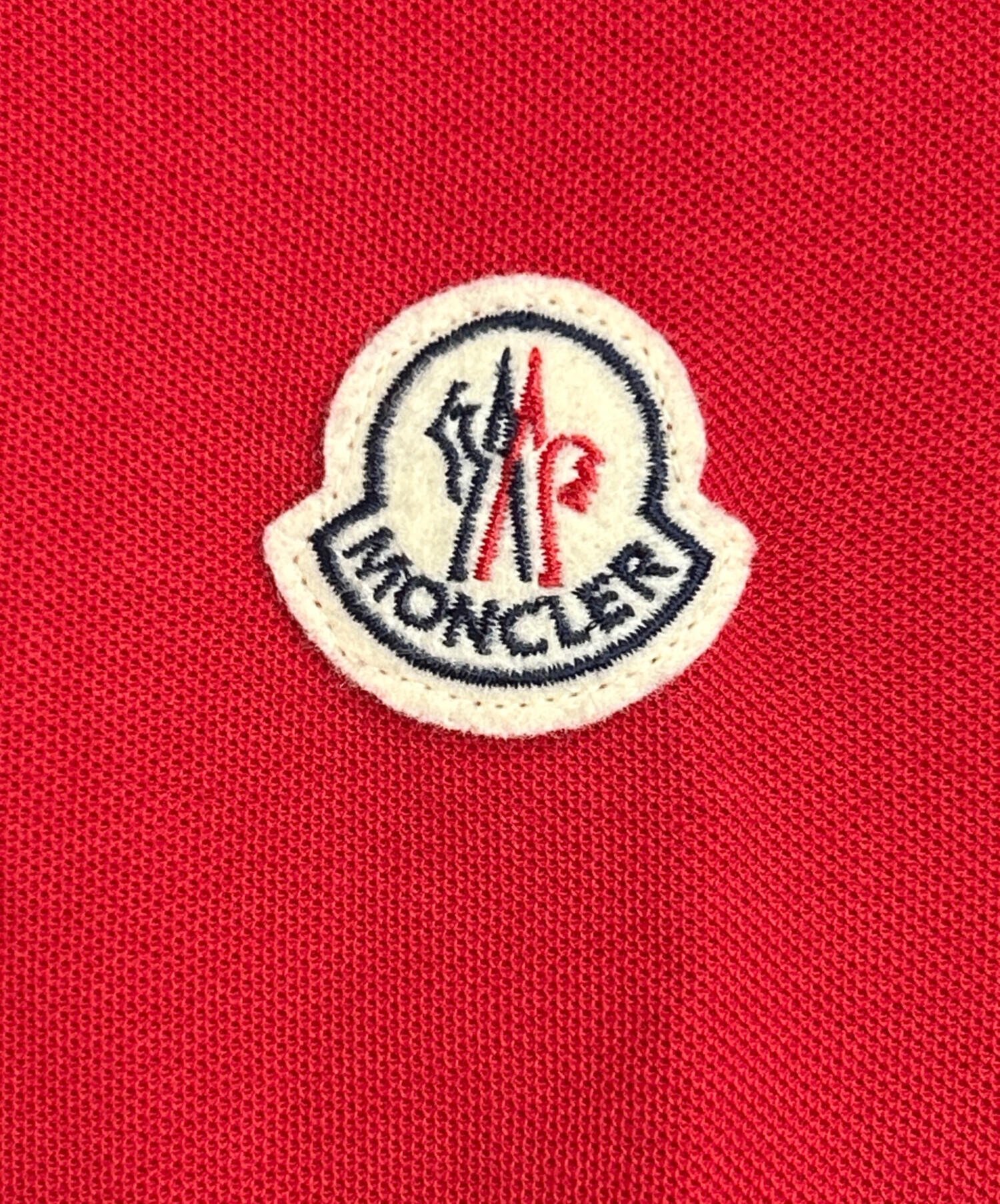 中古・古着通販】MONCLER (モンクレール) 半袖ポロシャツ レッド