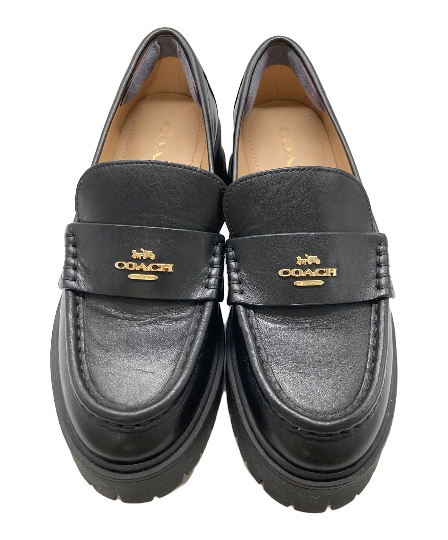 中古・古着通販】COACH (コーチ) ローファー ルーシー/RUTHIE ブラック