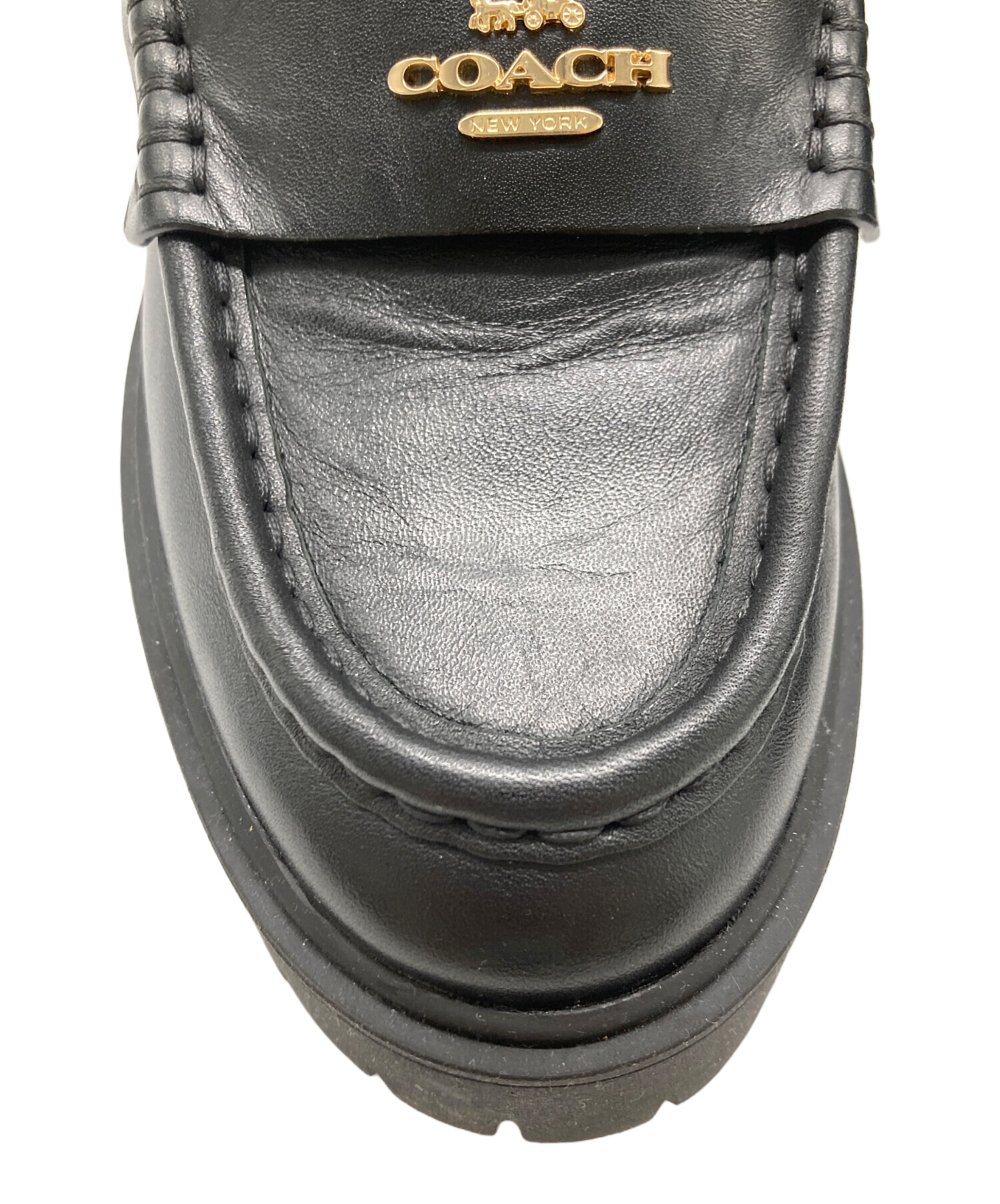 中古・古着通販】COACH (コーチ) ローファー ルーシー/RUTHIE ブラック