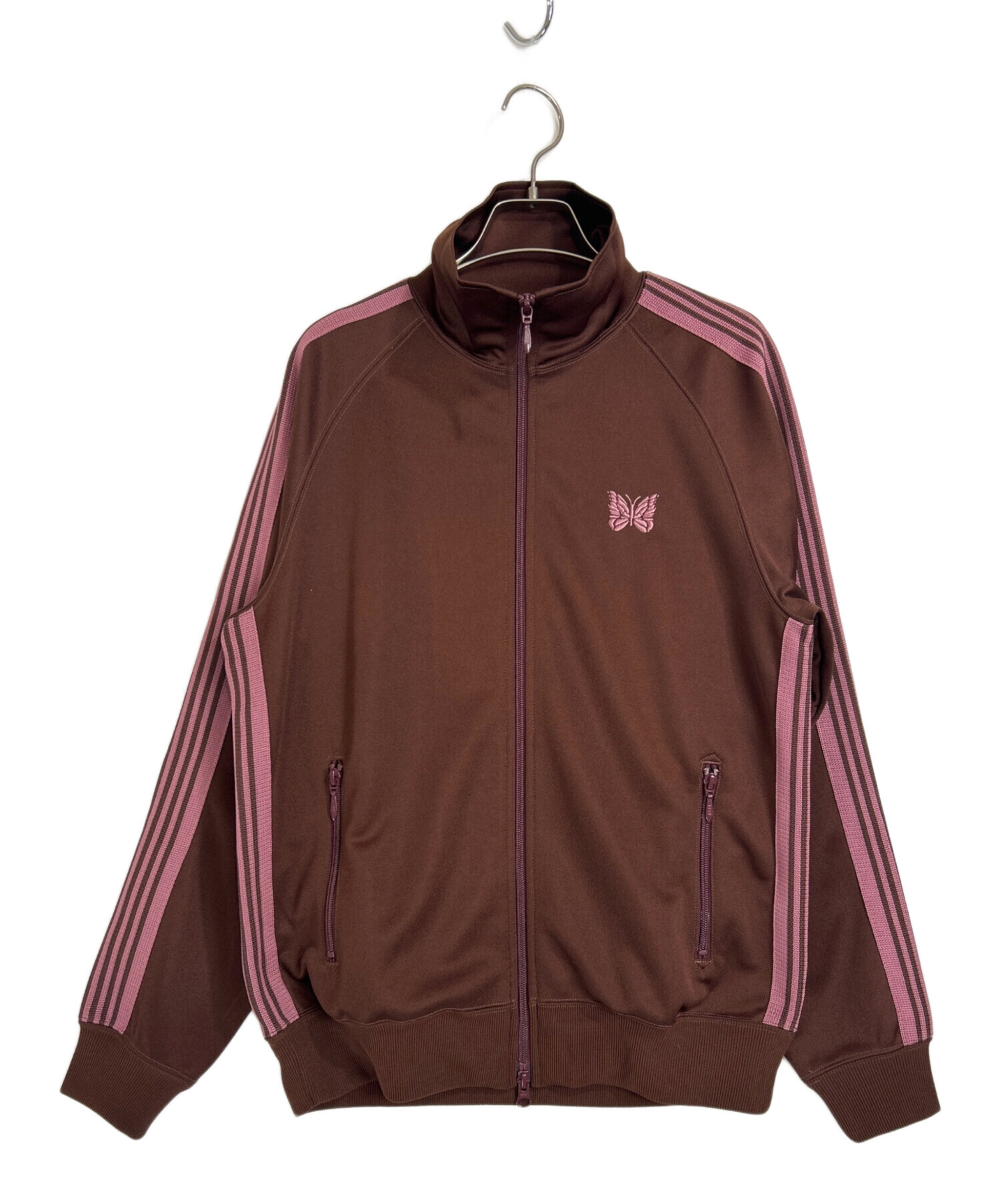 Needles トラックジャケット ブラウン パープルSサイズ　24aw 中古・古着通販】Needles (ニードルズ) Track Jacket - Poly Smooth
