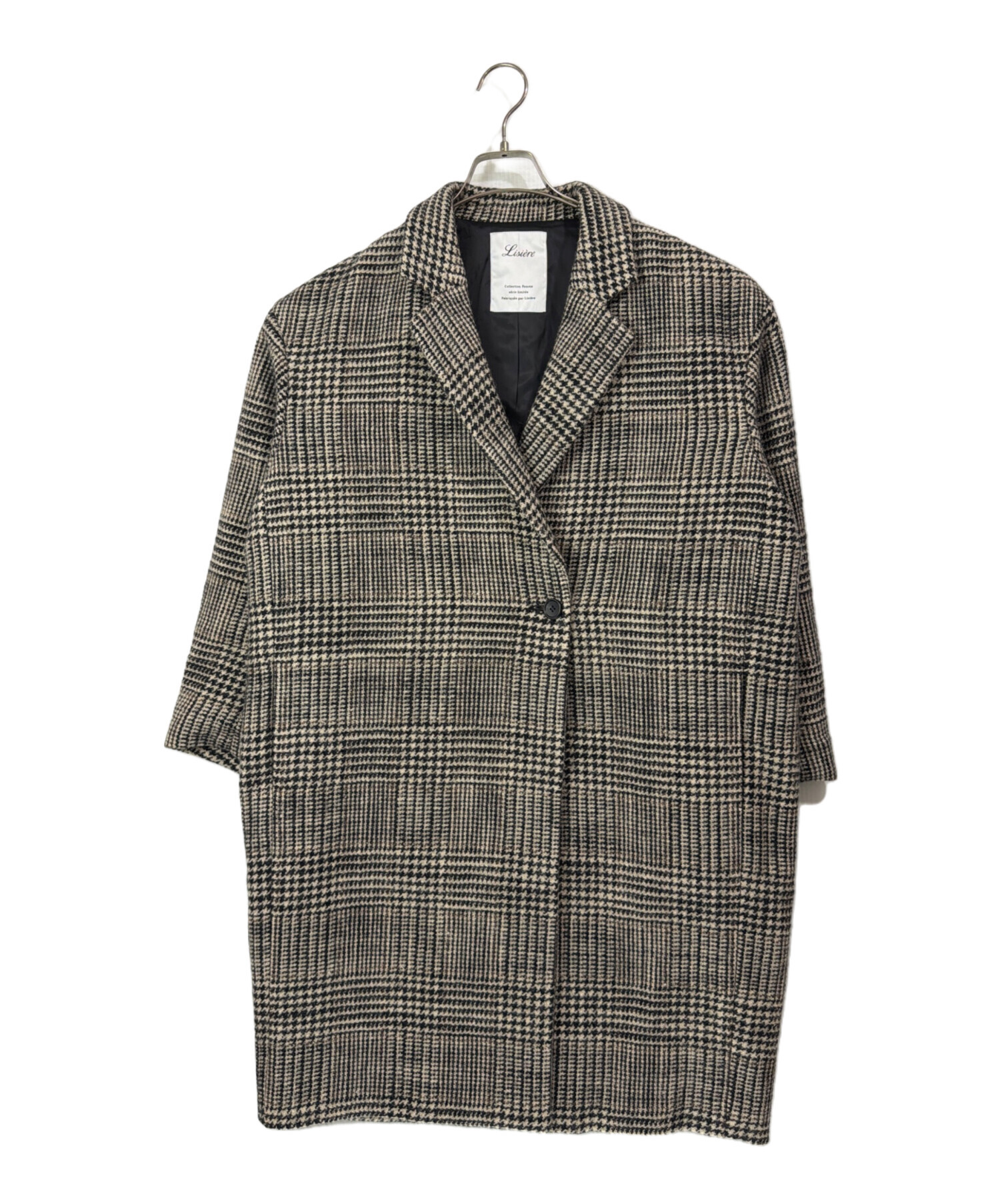 中古・古着通販】Lisière (リジェール) CHECK W COAT チェックダブル