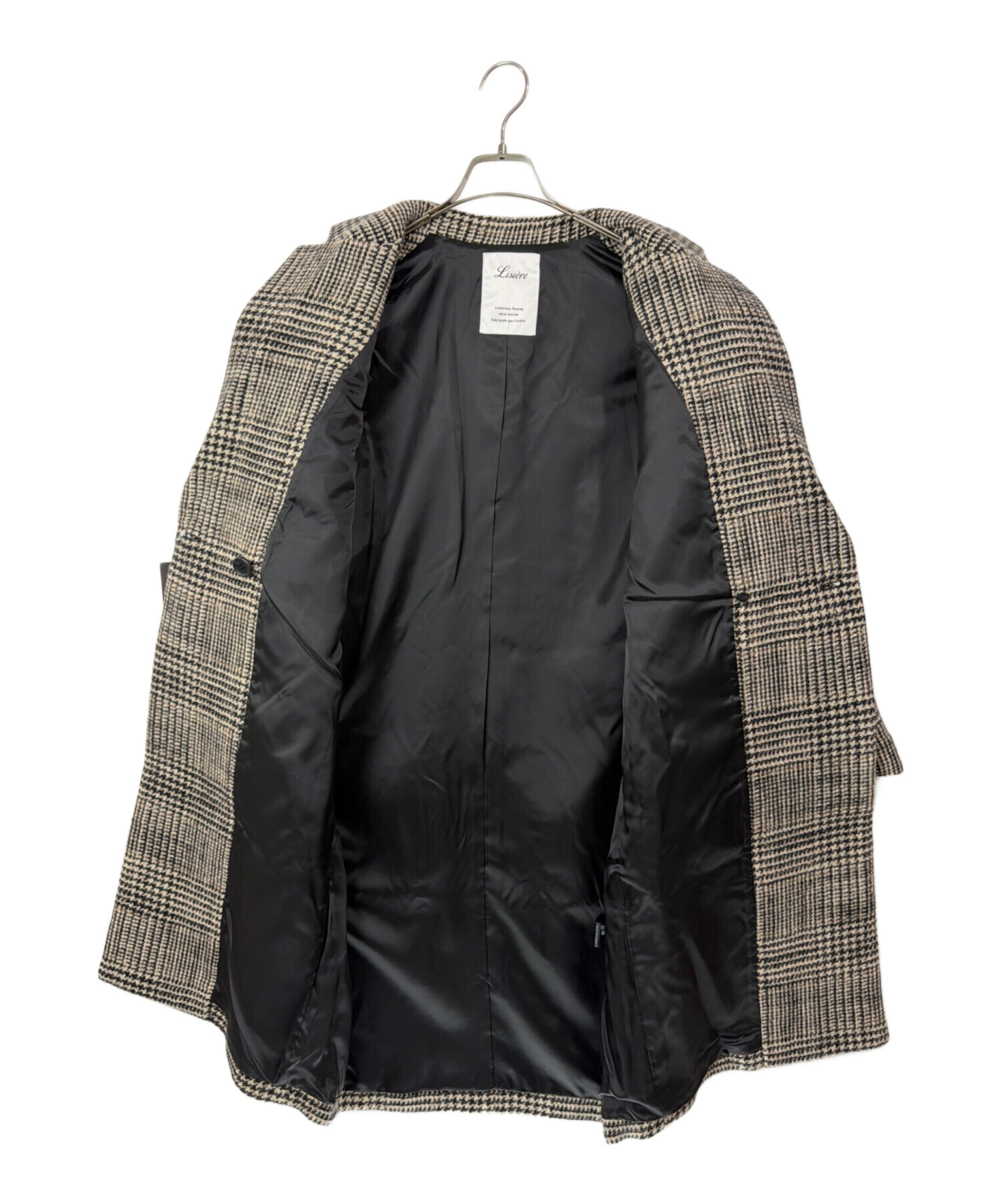 ジャケット・アウター LISIERE CHECK W COAT 中古・古着通販】Lisière (リジェール) CHECK W COAT チェックダブル