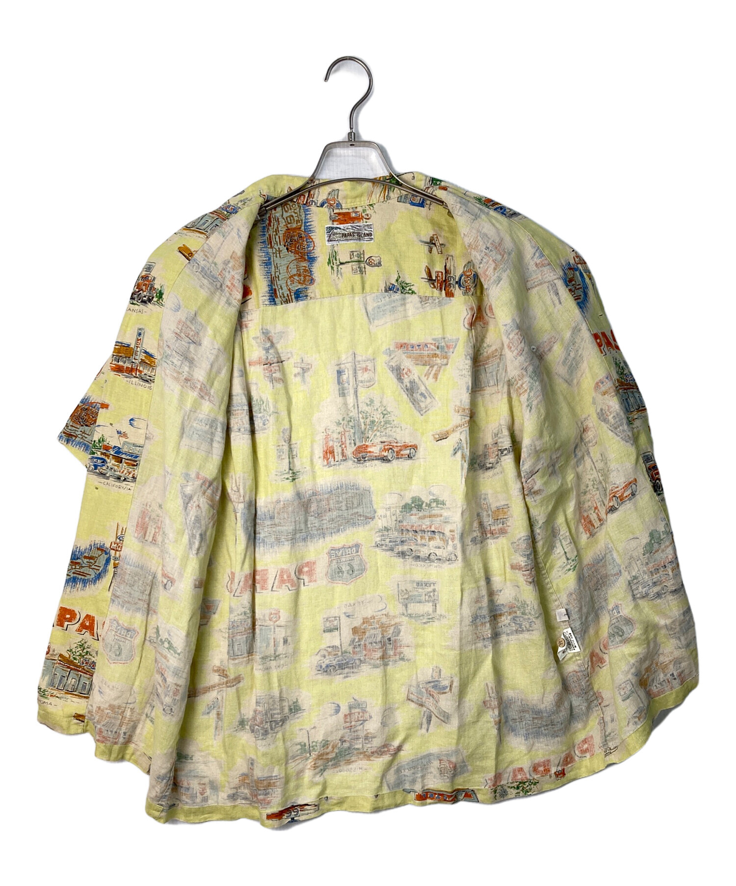 中古・古着通販】PAPAS ISLAND (パパス アイランド) リネンアロハ