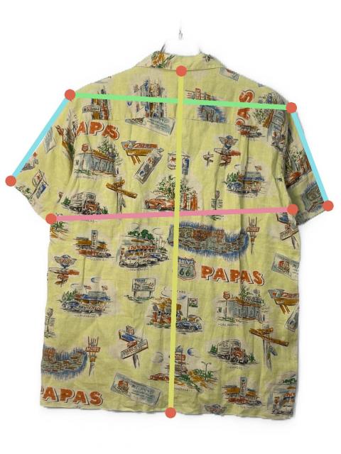中古・古着通販】PAPAS ISLAND (パパス アイランド) リネンアロハ