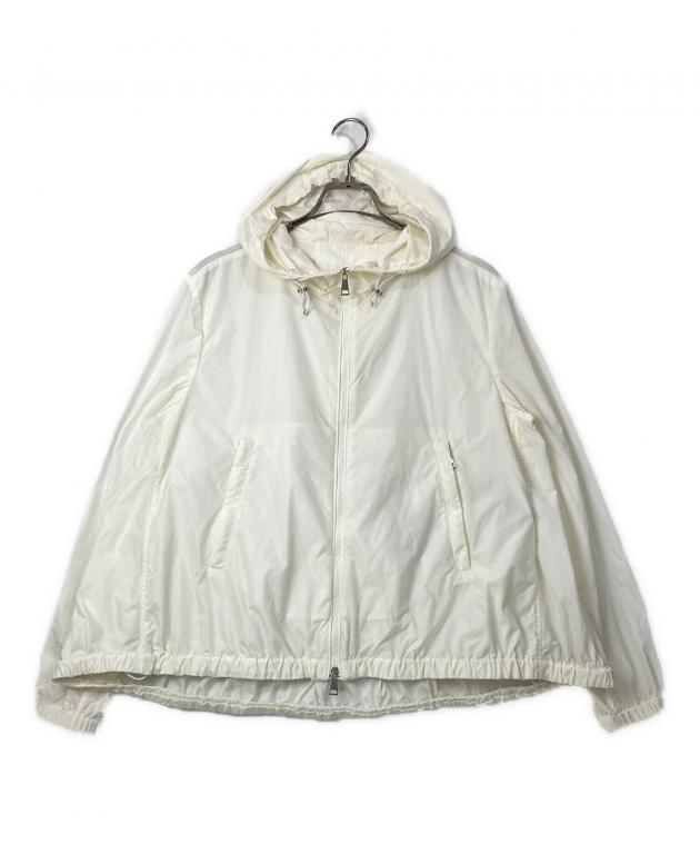 MONCLER ホワイト ストライプ ナイロンジャケット 中古・古着通販】MONCLER (モンクレール) BOISSARD ナイロンジャケット