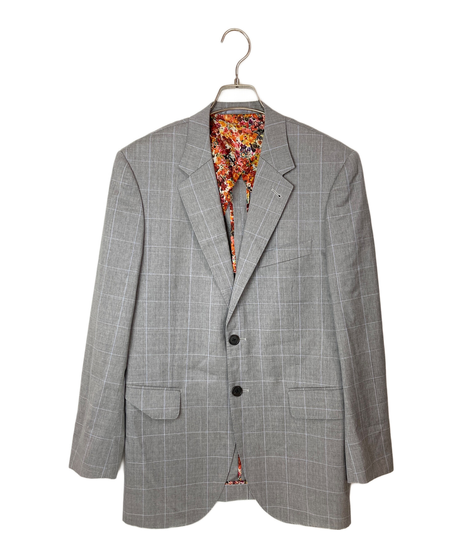 中古・古着通販】Paul Smith (ポールスミス) 花柄2Bジャケット グレー