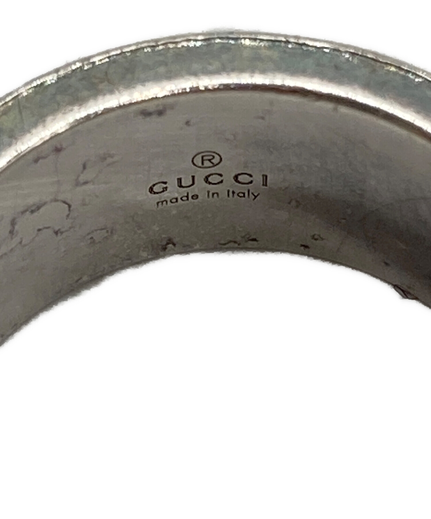 ほぼ未使用GUCCI シルバー ミュール 39 中古・古着通販】GUCCI (グッチ) ブランデッドGリング シルバー サイズ